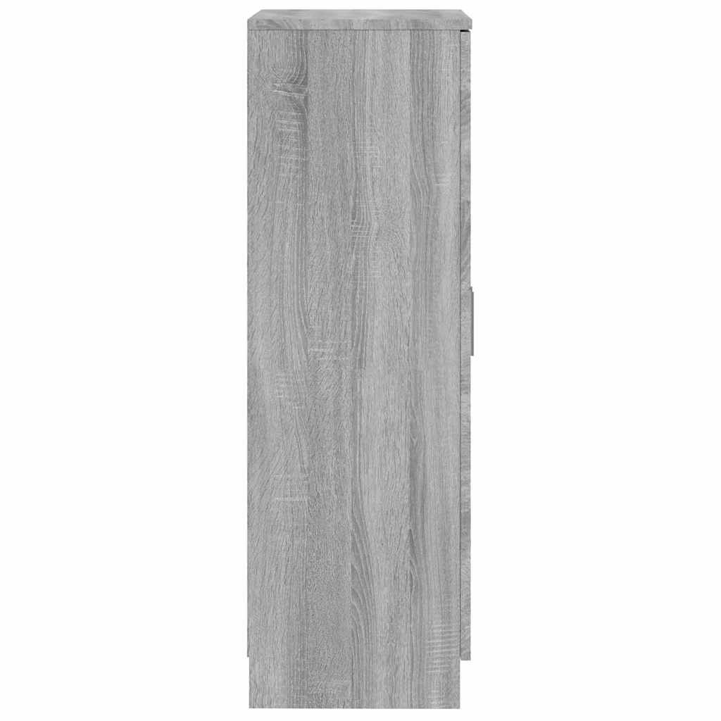 Scarpiera Grigio Sonoma 55x35x108 cm in Legno Multistrato