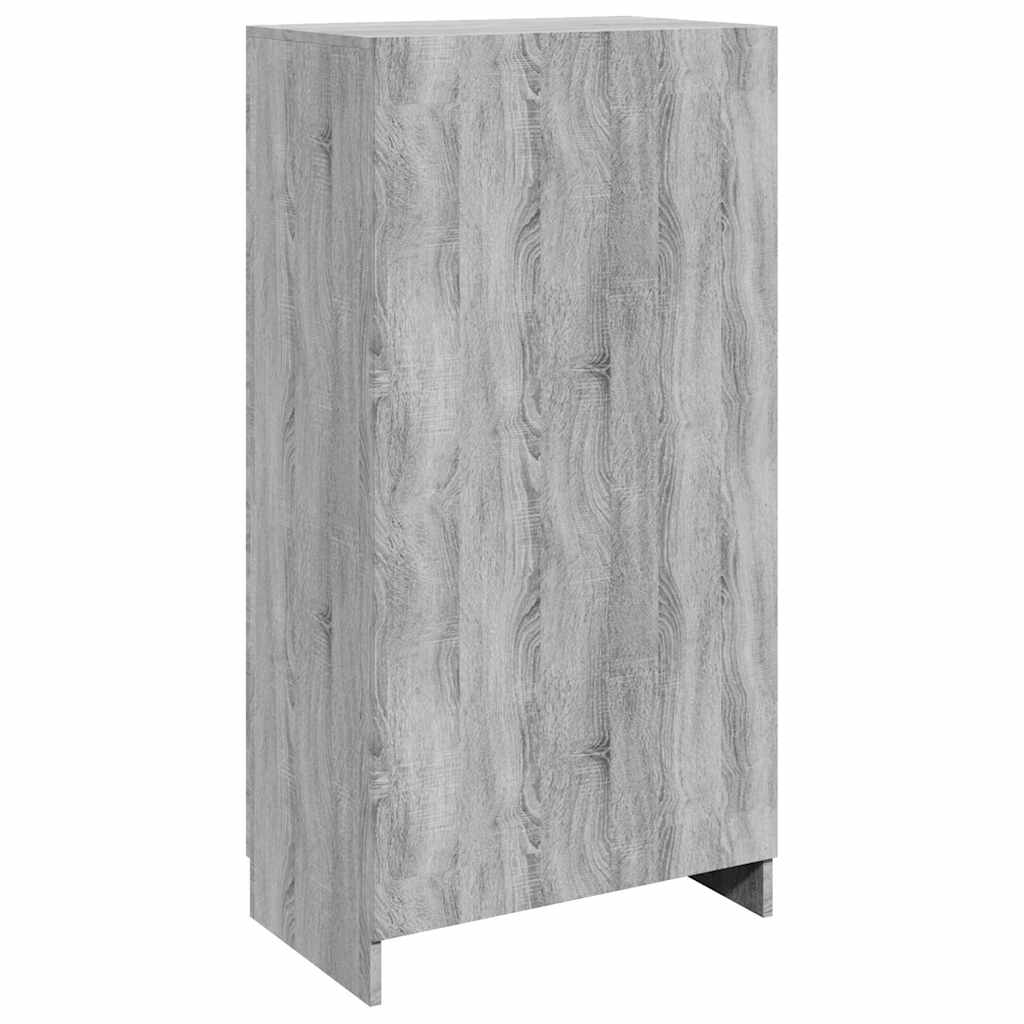 Scarpiera Grigio Sonoma 55x35x108 cm in Legno Multistrato