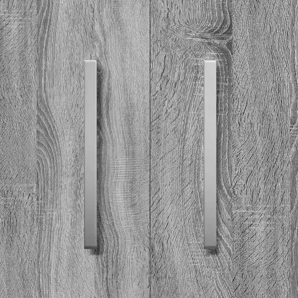 Scarpiera Grigio Sonoma 55x35x108 cm in Legno Multistrato