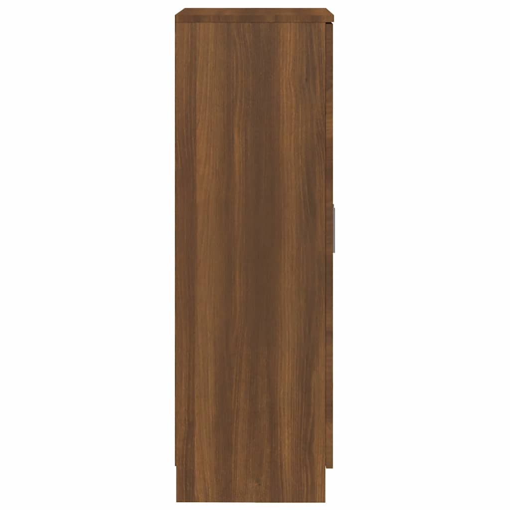 Scarpiera Rovere Marrone 55x35x108 cm in Legno Multistrato