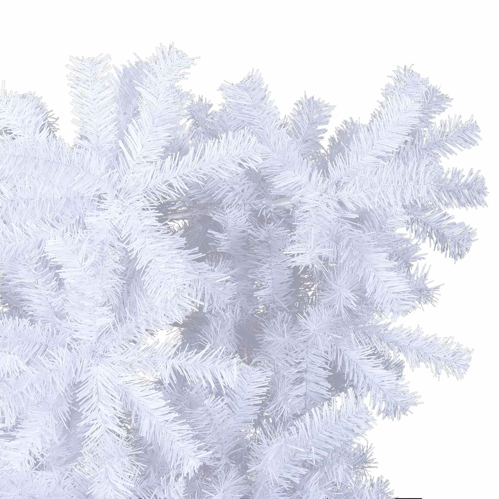 Albero di Natale artificiale Bianco 210 cm PVC e Acciaio