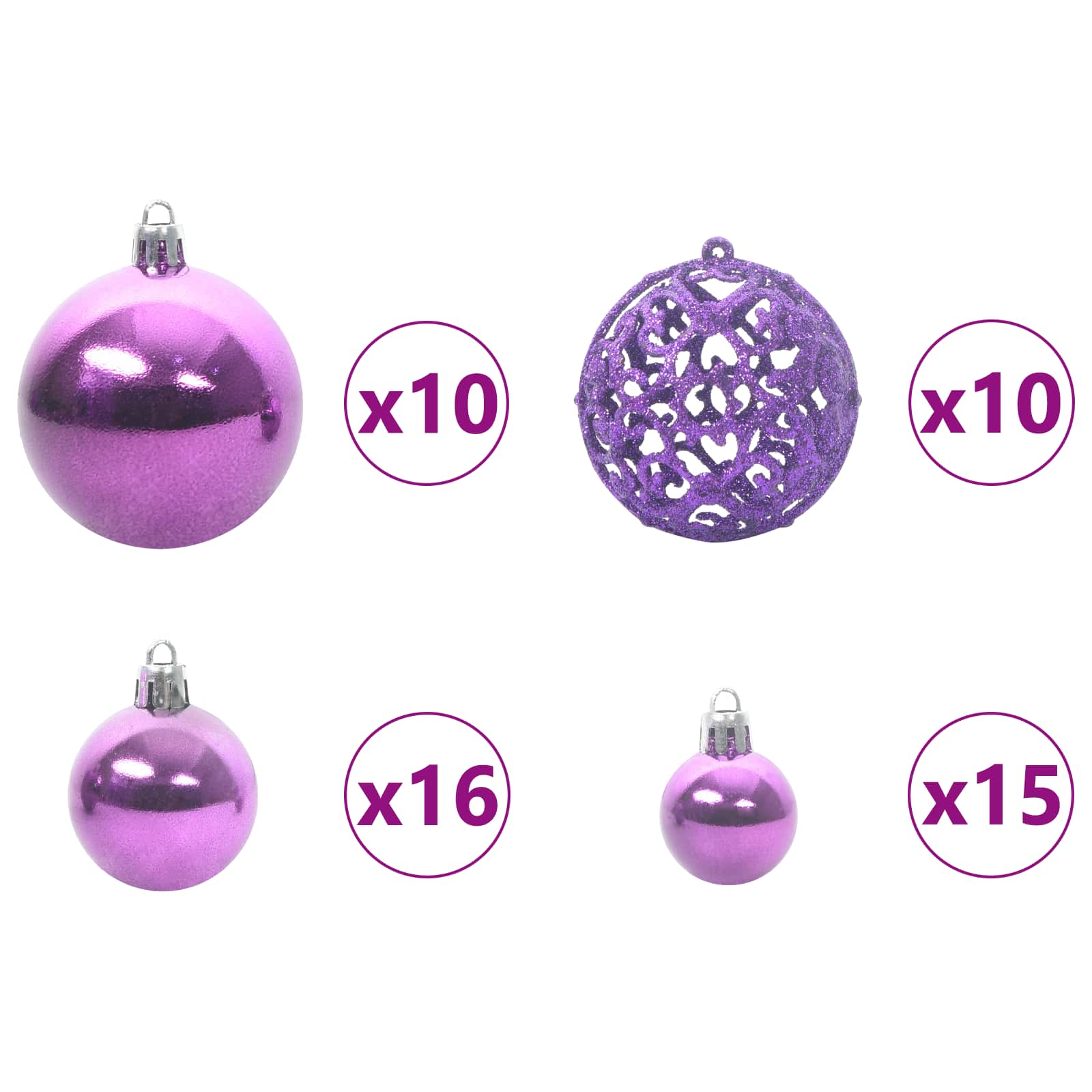 Albero di Natale artificiale Bianco 180 cm PVC e Acciaio