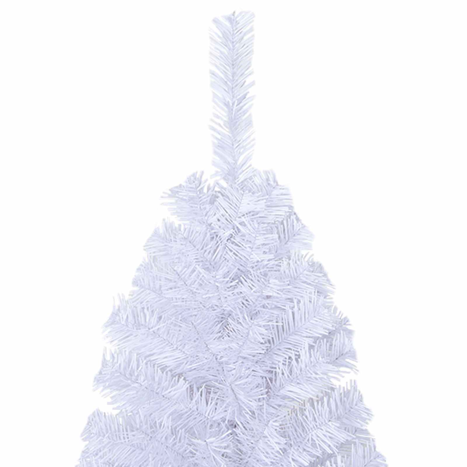 Albero di Natale artificiale Bianco 210 cm PVC e Acciaio