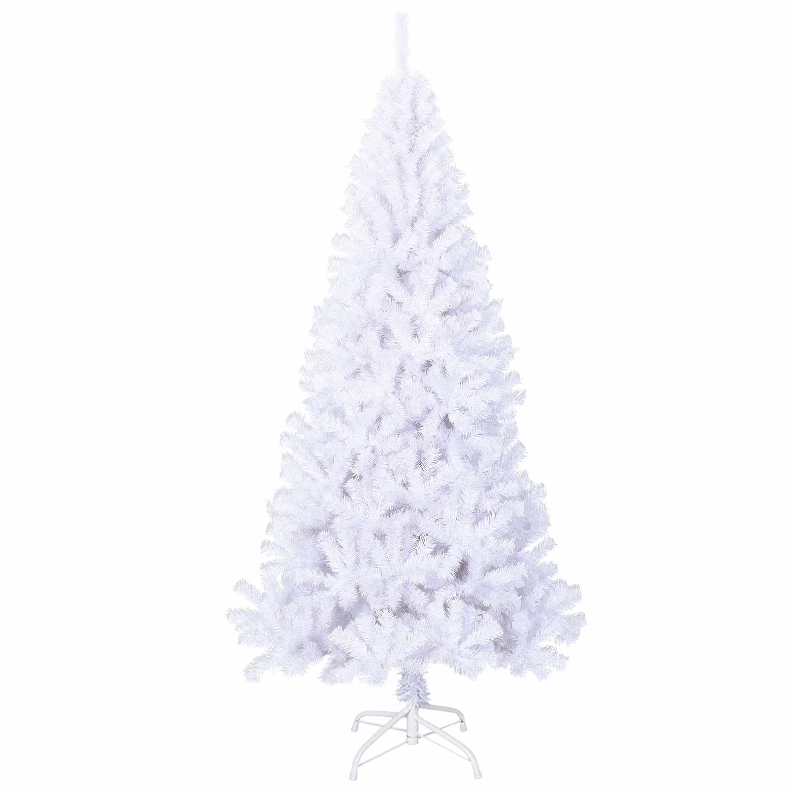 Albero di Natale artificiale Bianco 240 cm PVC e Acciaio