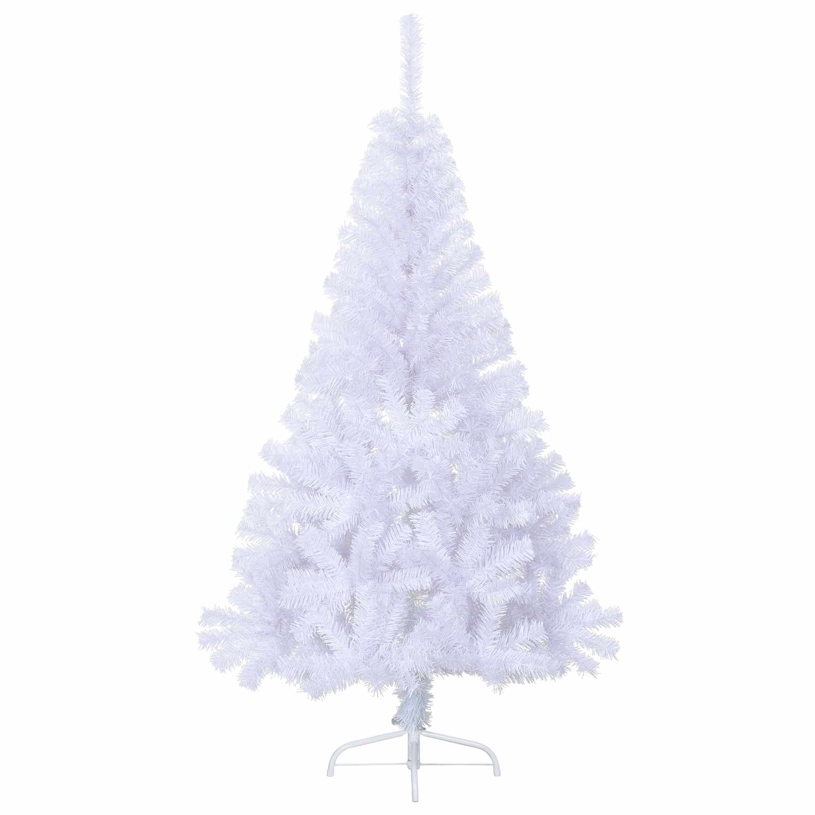 Albero di Natale artificiale Bianco 150 cm PVC e Acciaio