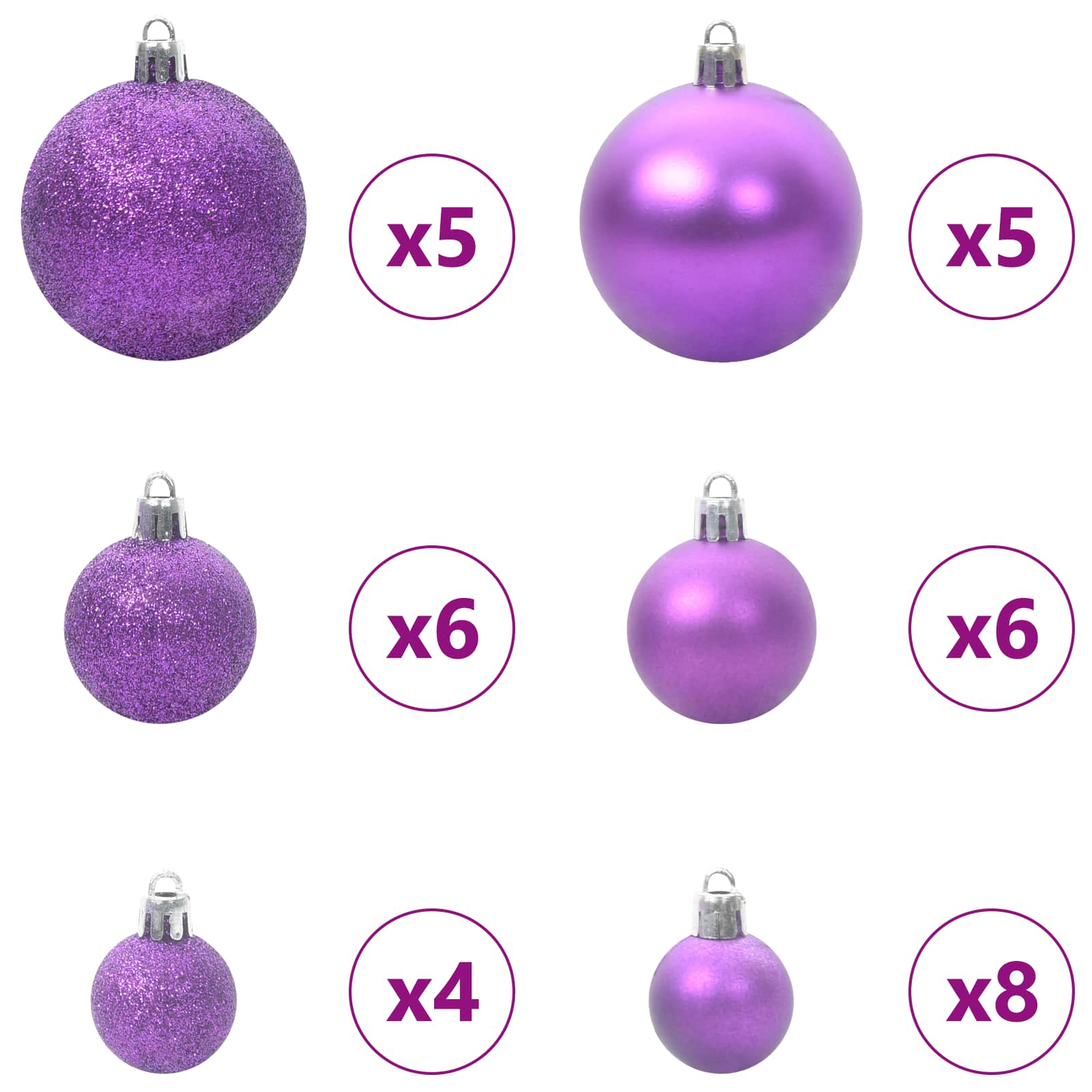 Albero di Natale artificiale Bianco 150 cm PVC e Acciaio