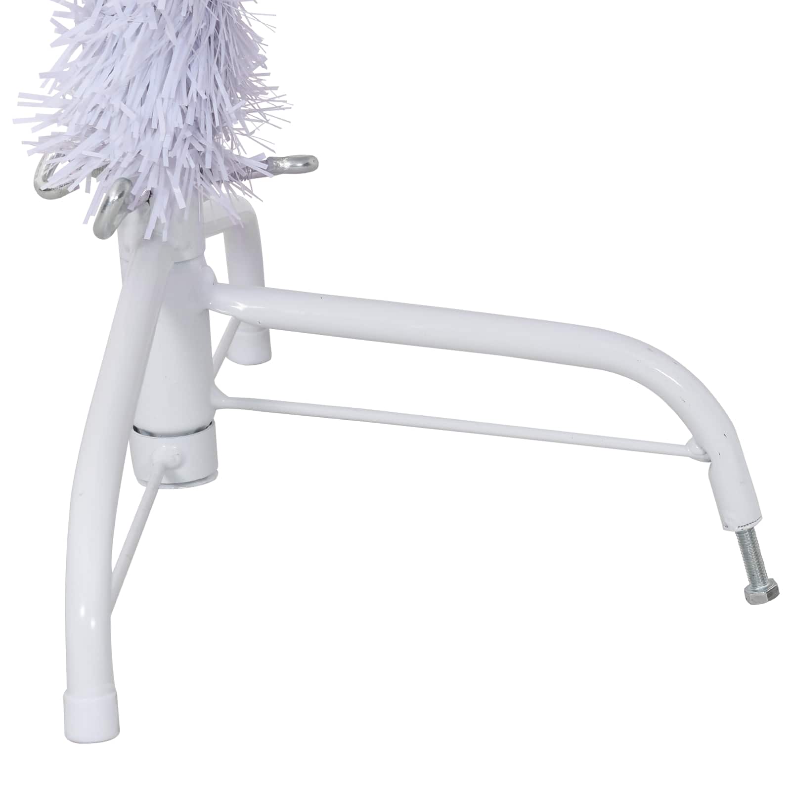 Albero di Natale artificiale Bianco 150 cm PVC e Acciaio