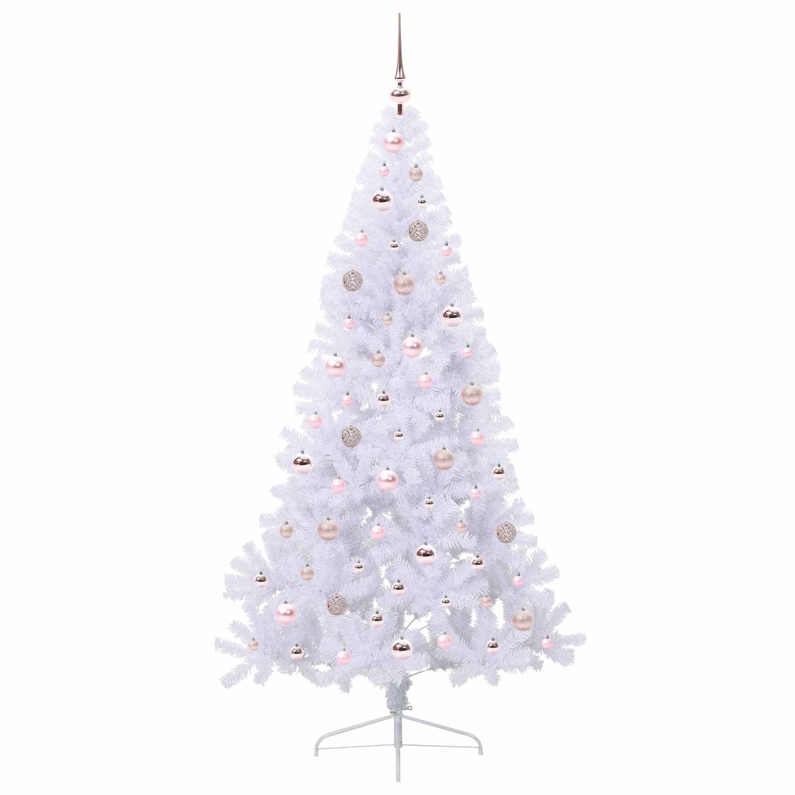 Albero di Natale artificiale Bianco 180 cm PVC e Acciaio