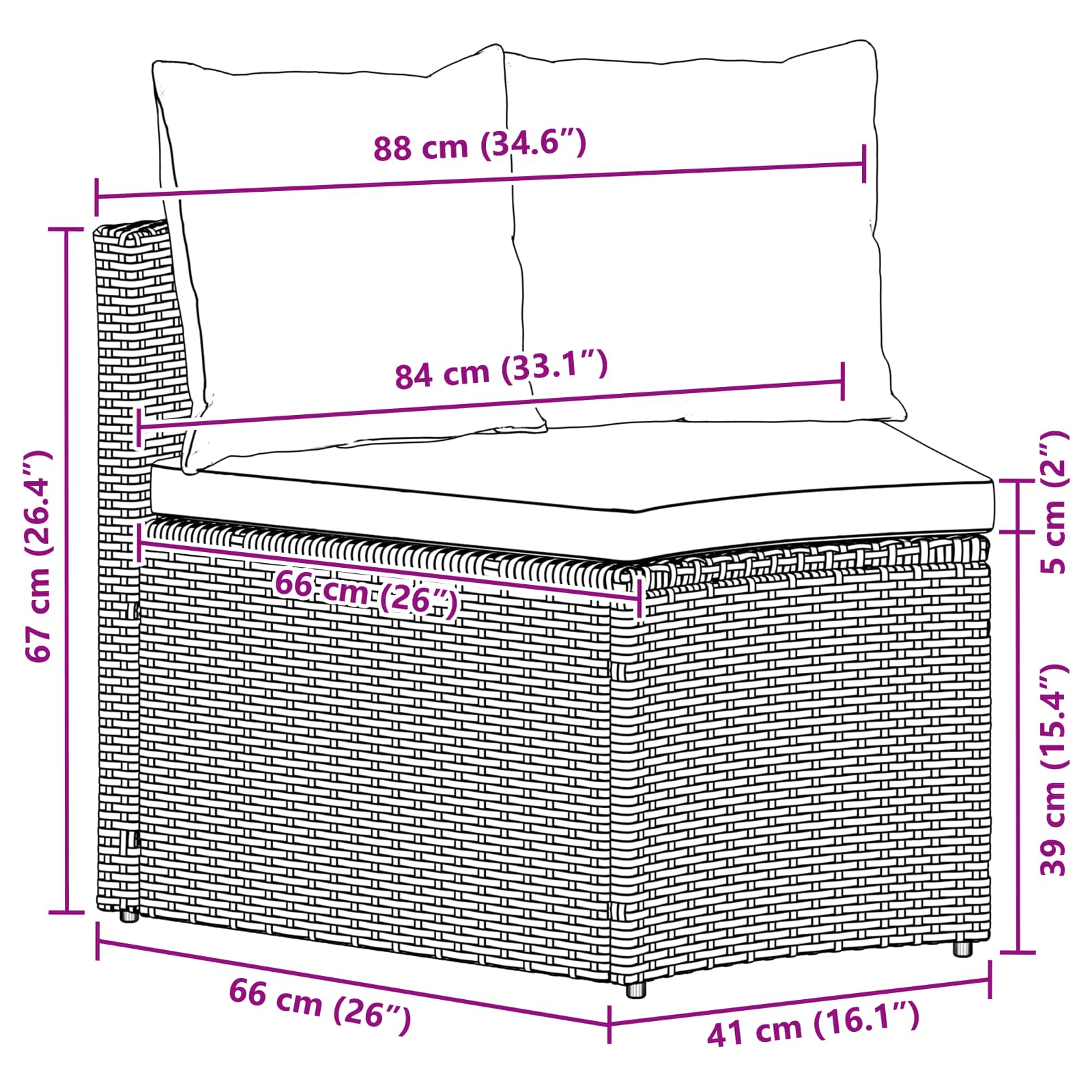 Set di divani 2 pz Nero
