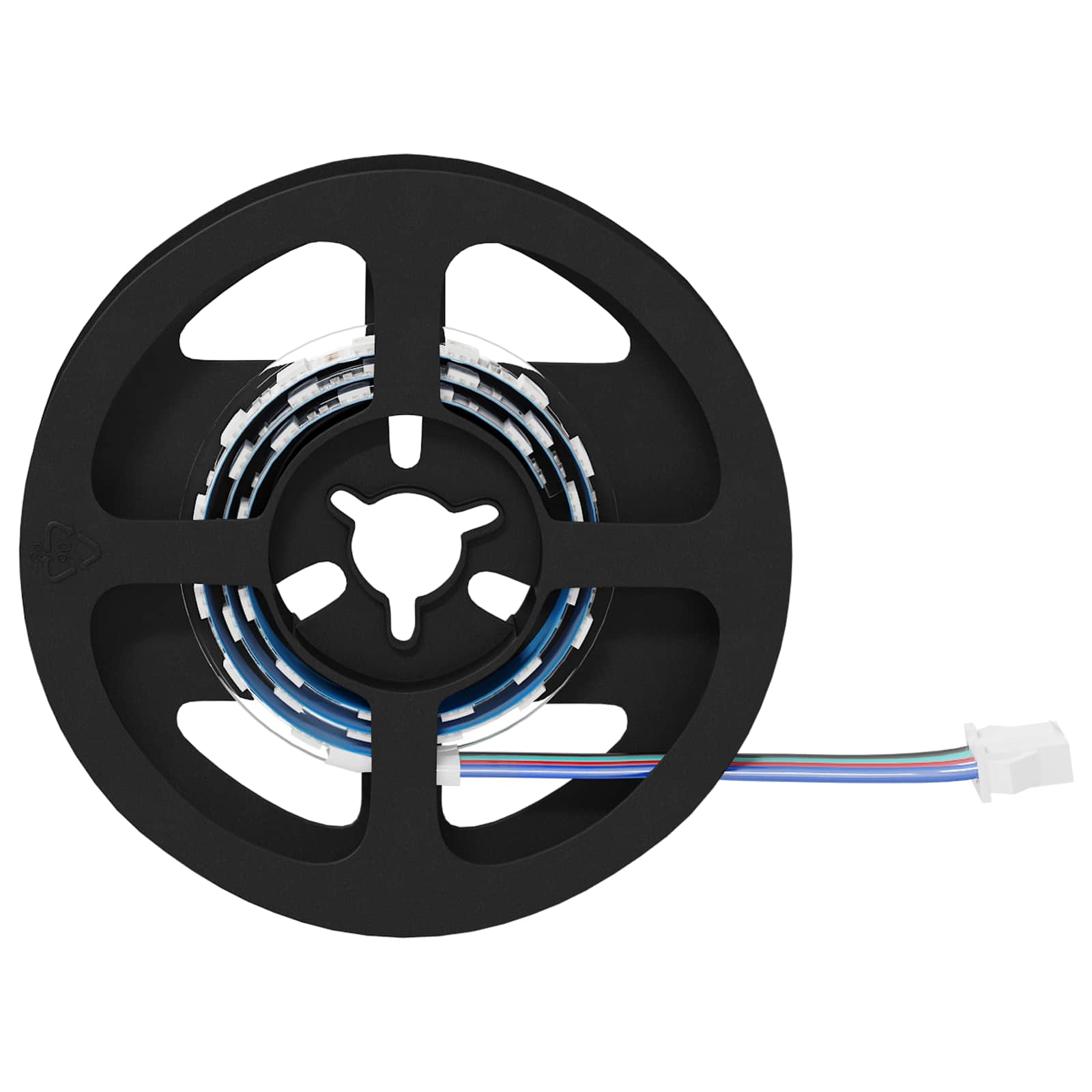 Striscia LED 2 pz Nero e trasparente Rame e plastica