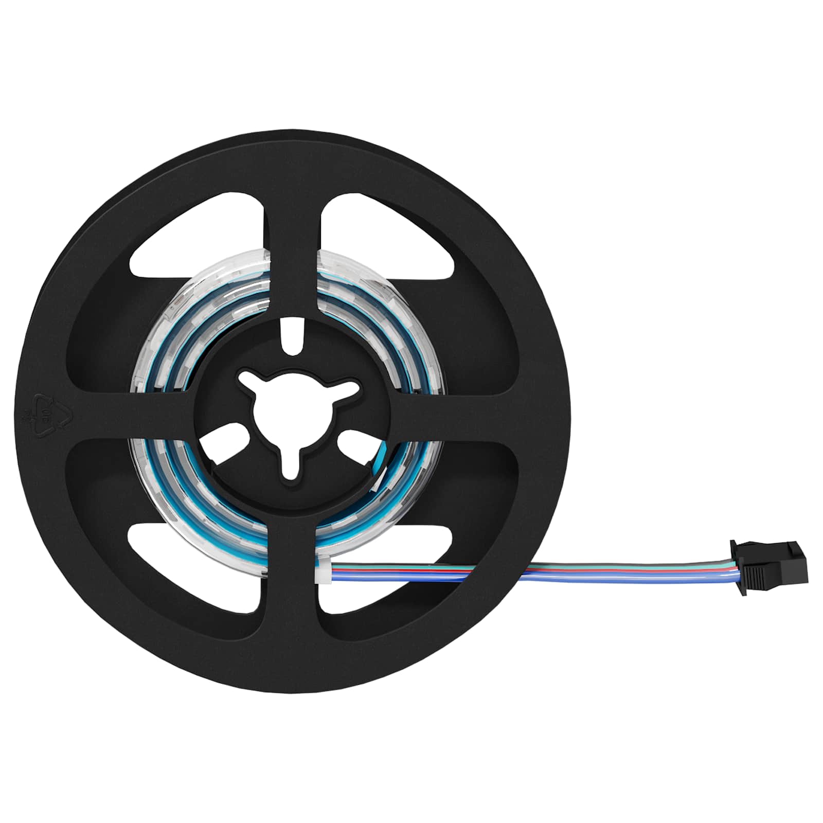 Striscia LED 2 pz Nero e trasparente Rame e plastica