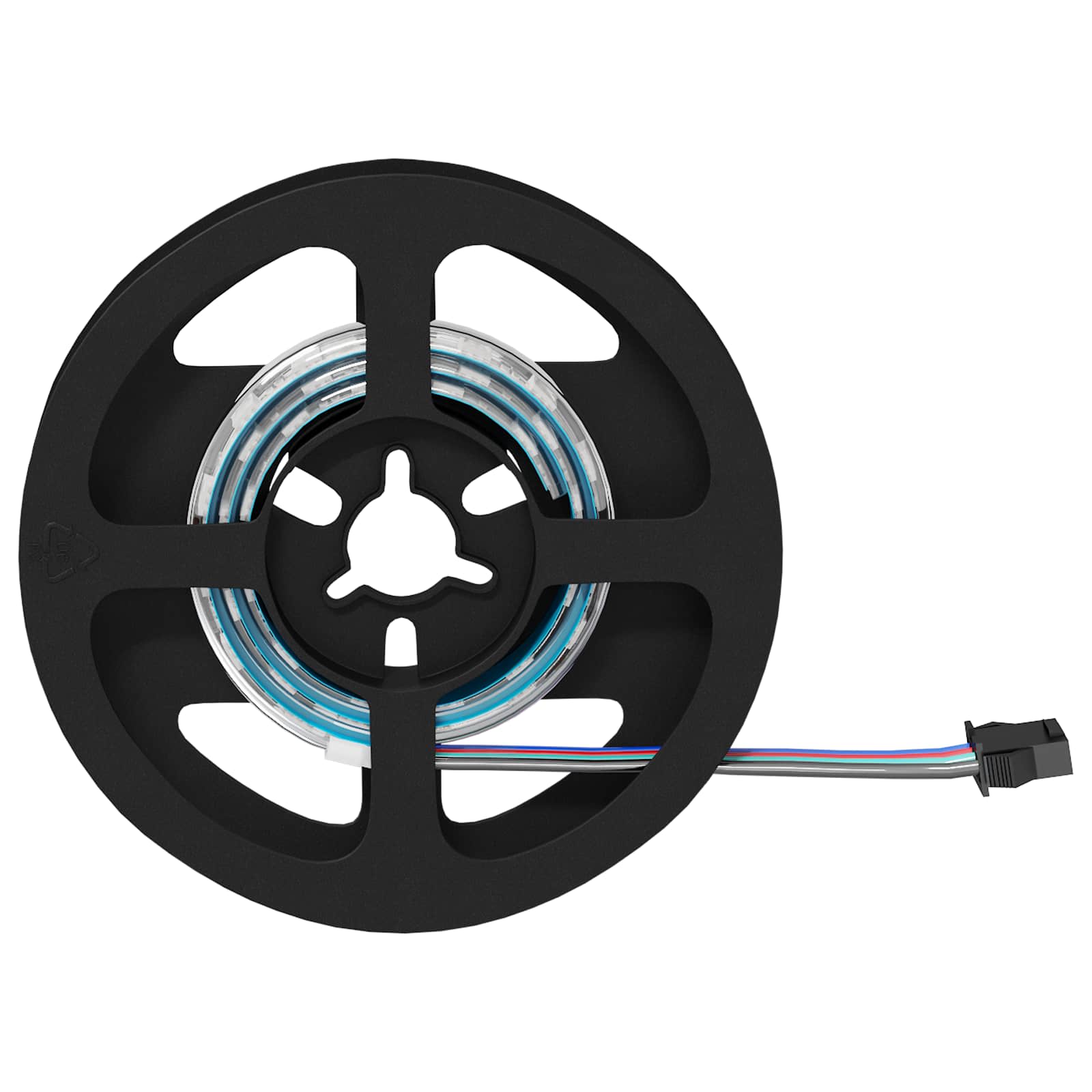 Striscia LED 2 pz Nero e trasparente Rame e plastica