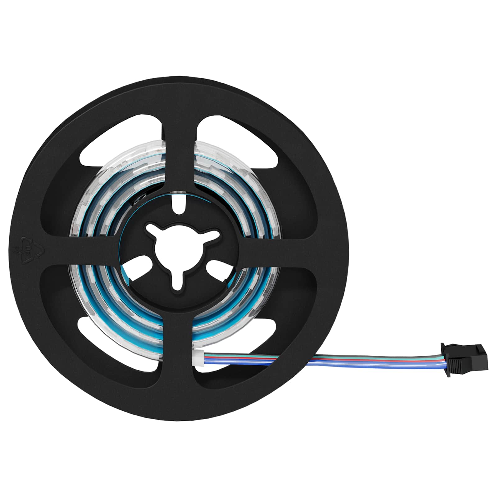 Striscia LED 2 pz Nero e trasparente Rame e plastica