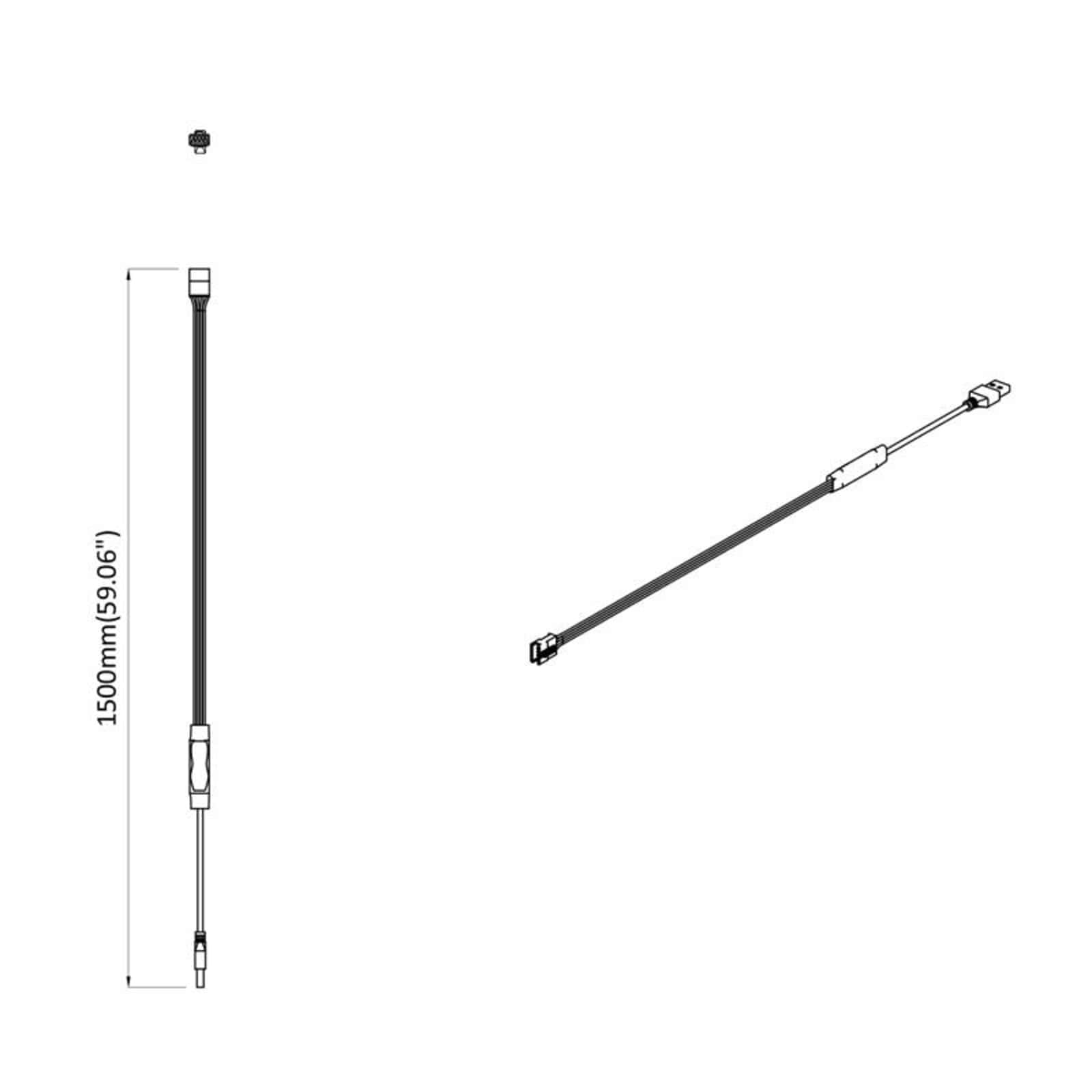 Striscia LED 12 pz Nero e trasparente Rame e plastica