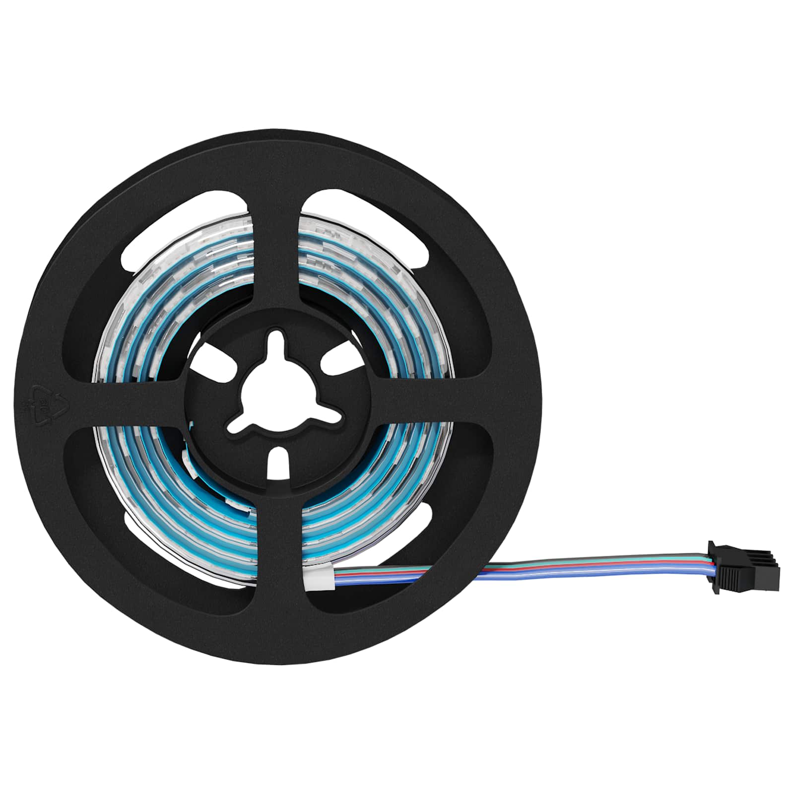 Striscia LED 2 pz Nero e trasparente Rame e plastica