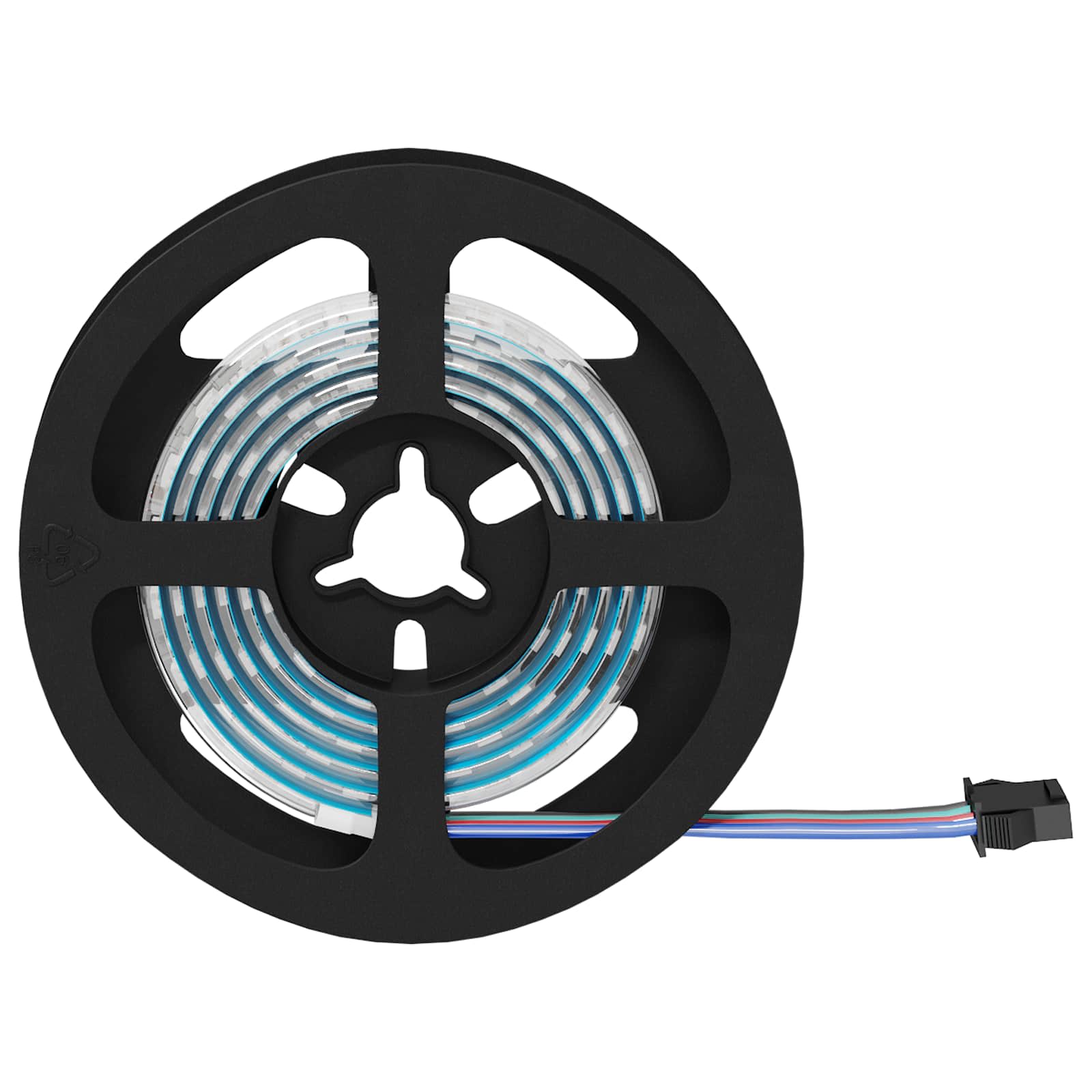 Striscia LED 2 pz Nero e trasparente Rame e plastica