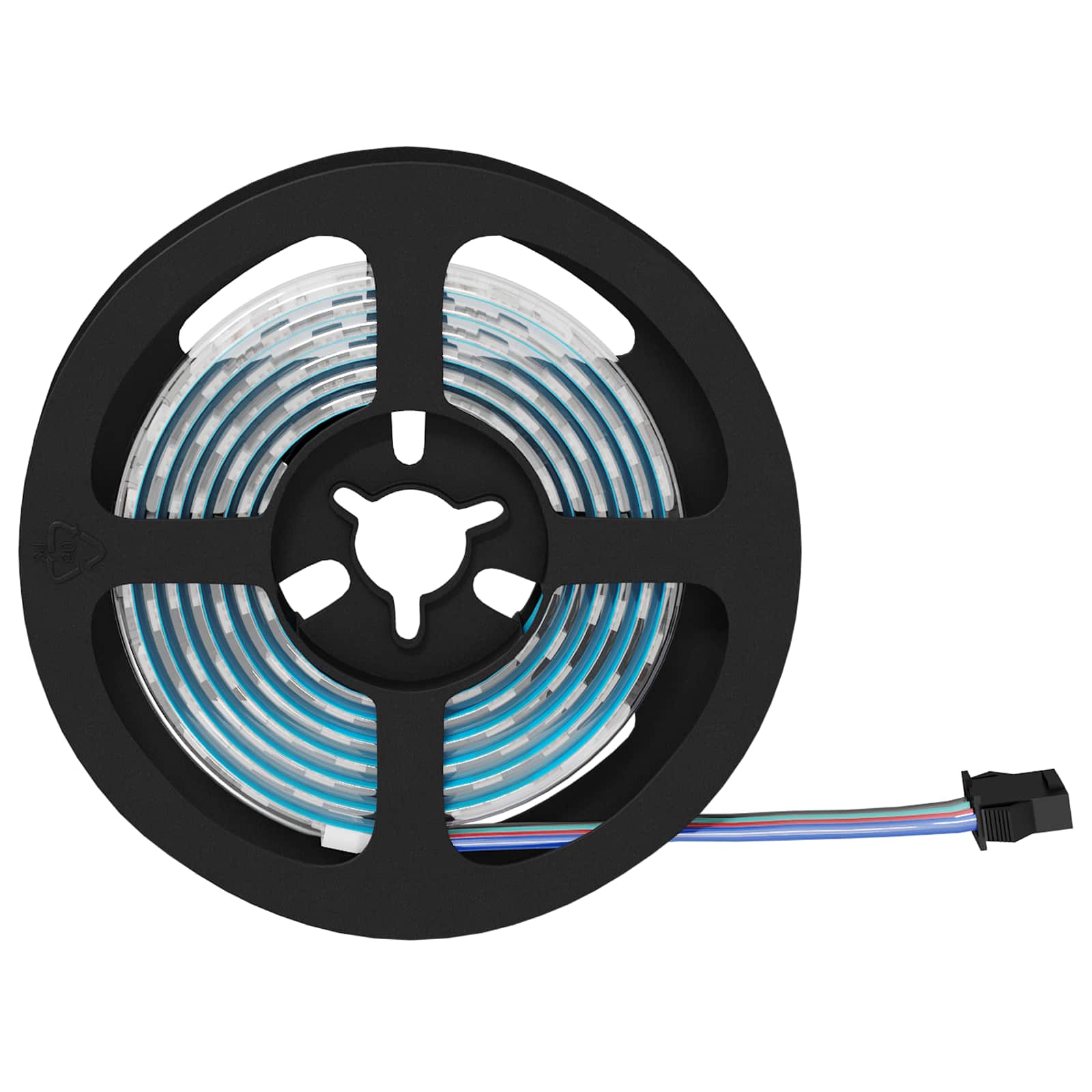 Striscia LED 2 pz Nero e trasparente Rame e plastica