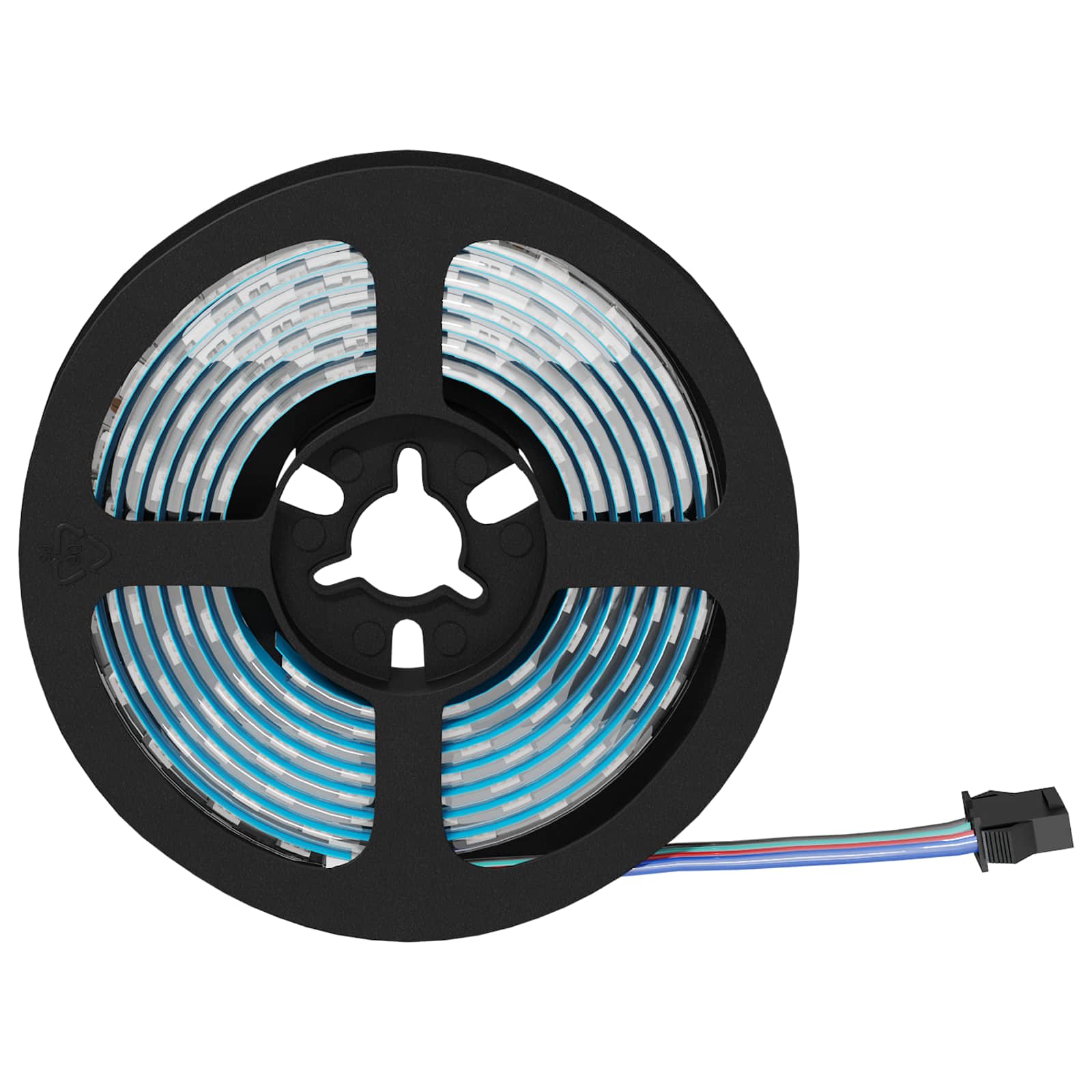 Striscia LED 12 pz Nero e trasparente Rame e plastica