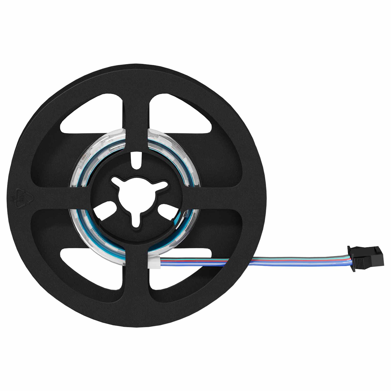 Striscia LED 2 pz Nero e trasparente Rame e plastica
