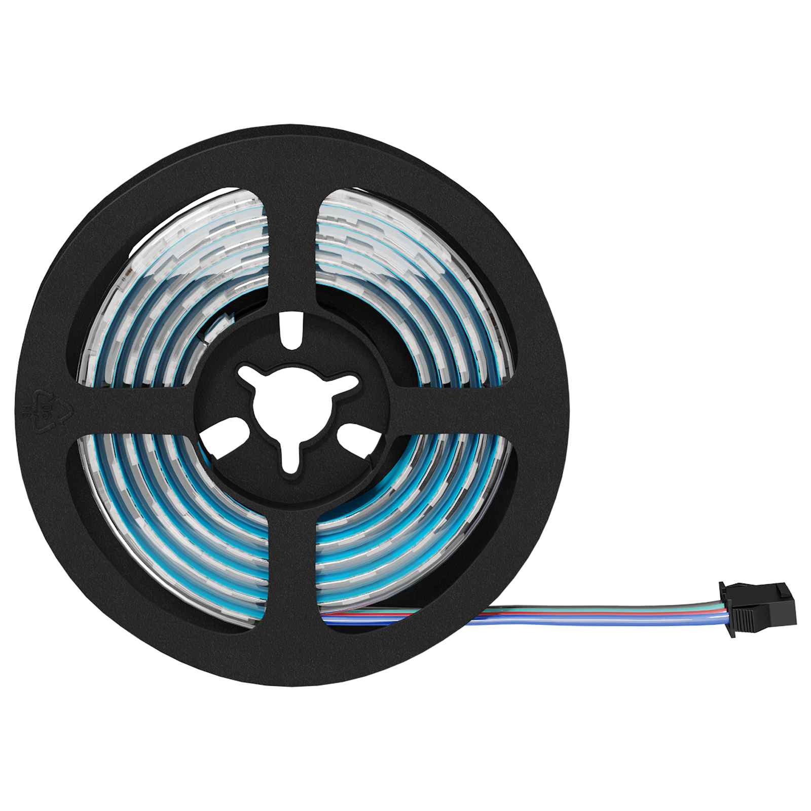 Striscia LED 2 pz Nero e trasparente Rame e plastica