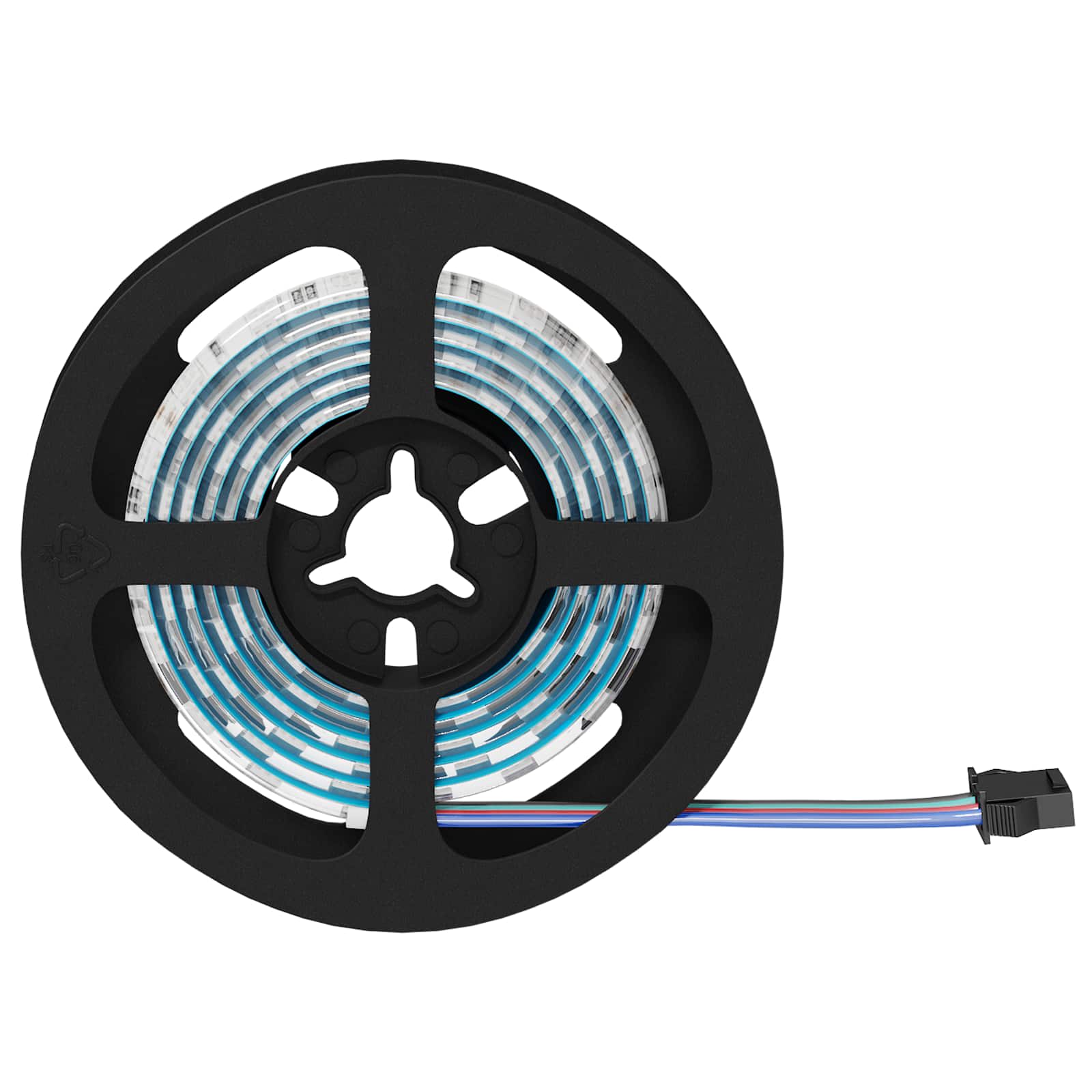 Striscia LED 2 pz Nero e trasparente Rame e plastica
