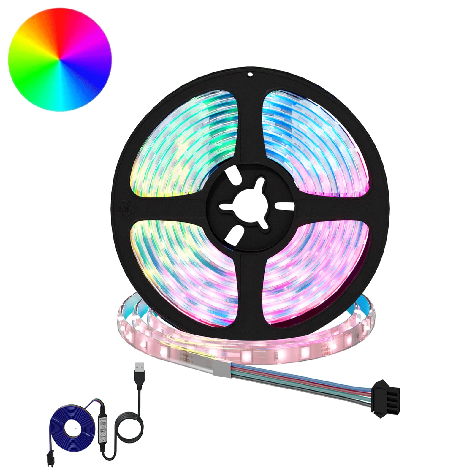 Striscia LED 12 pz Nero e trasparente Rame e plastica