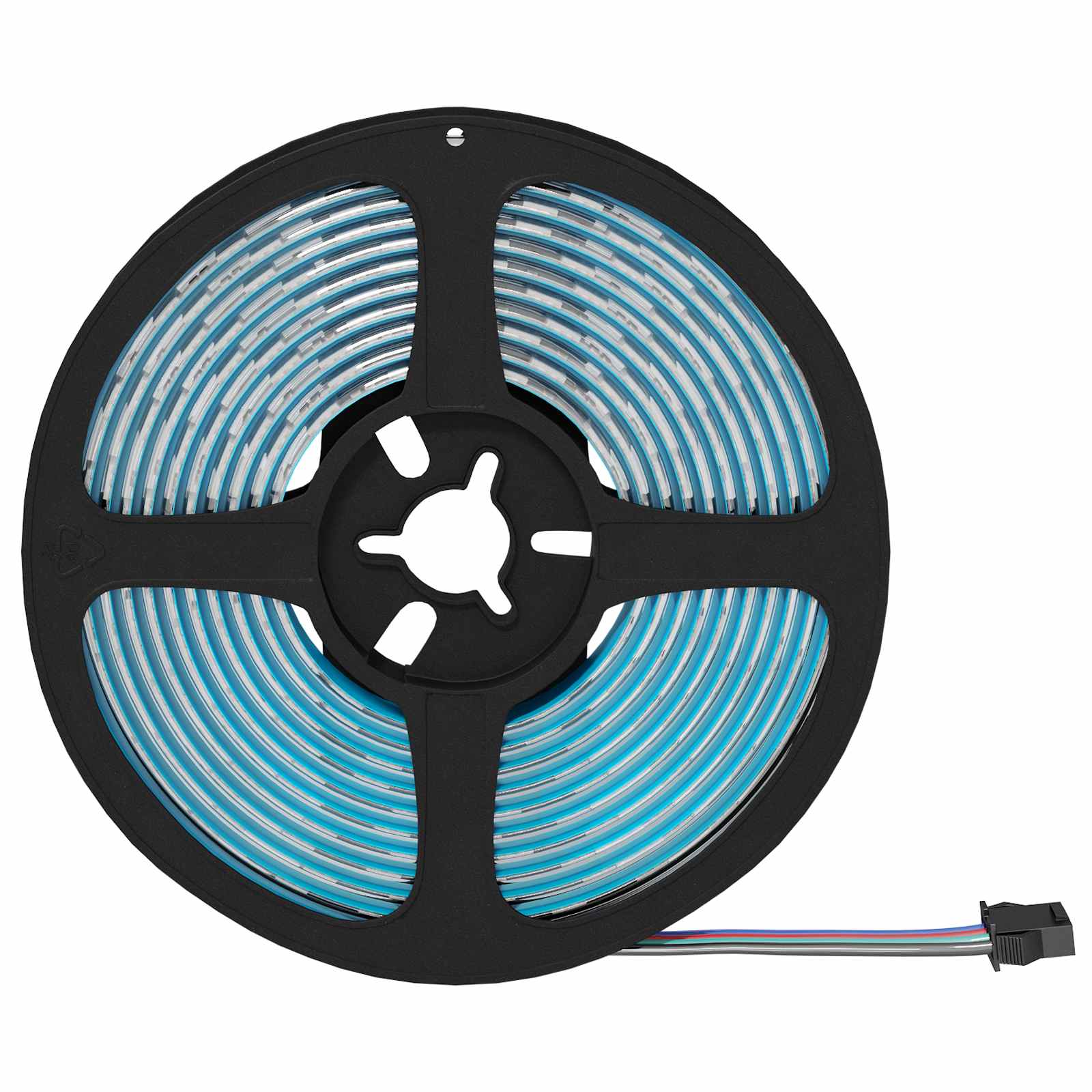 Striscia LED 2 pz Nero e trasparente Rame e plastica