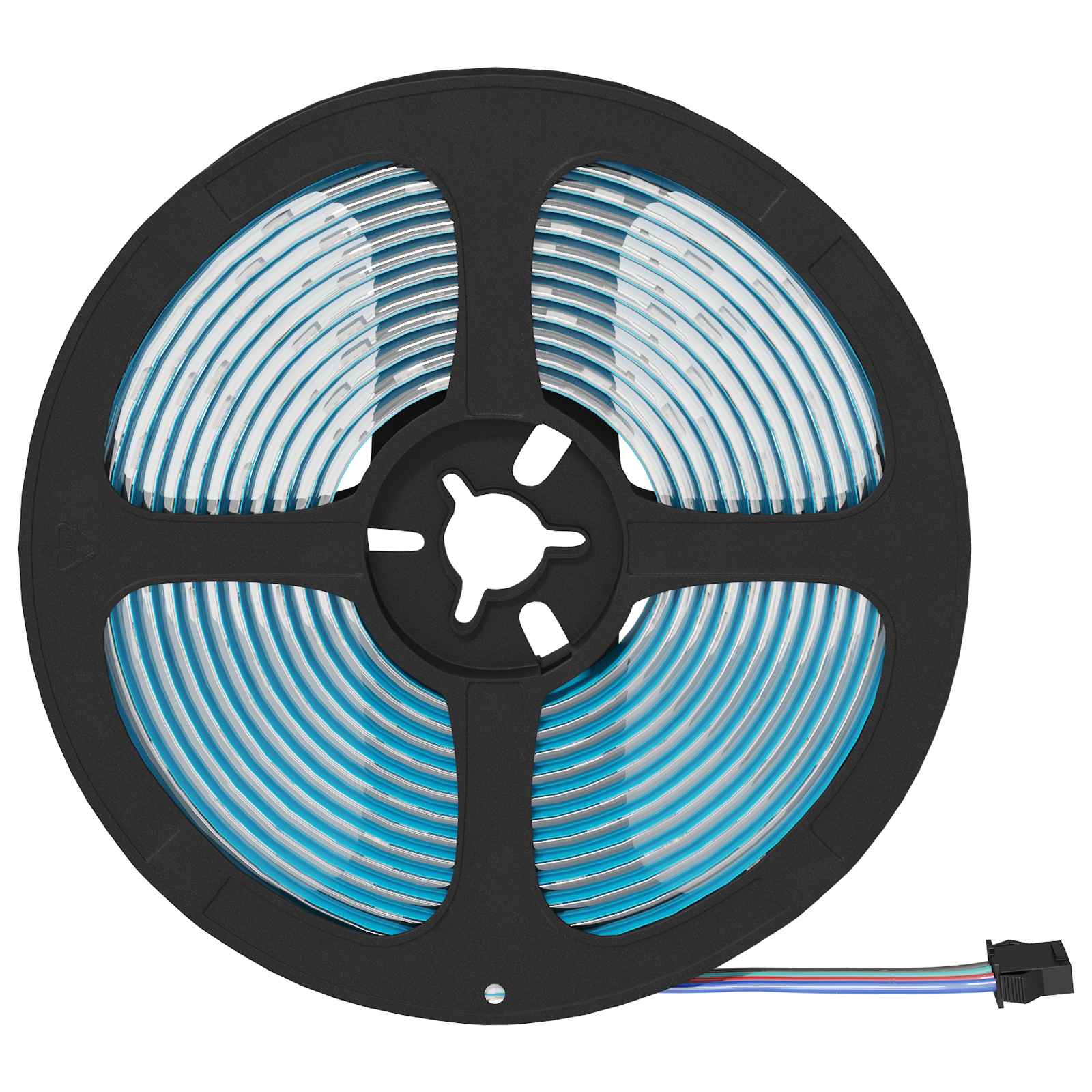 Striscia LED 2 pz Nero e trasparente Rame e plastica