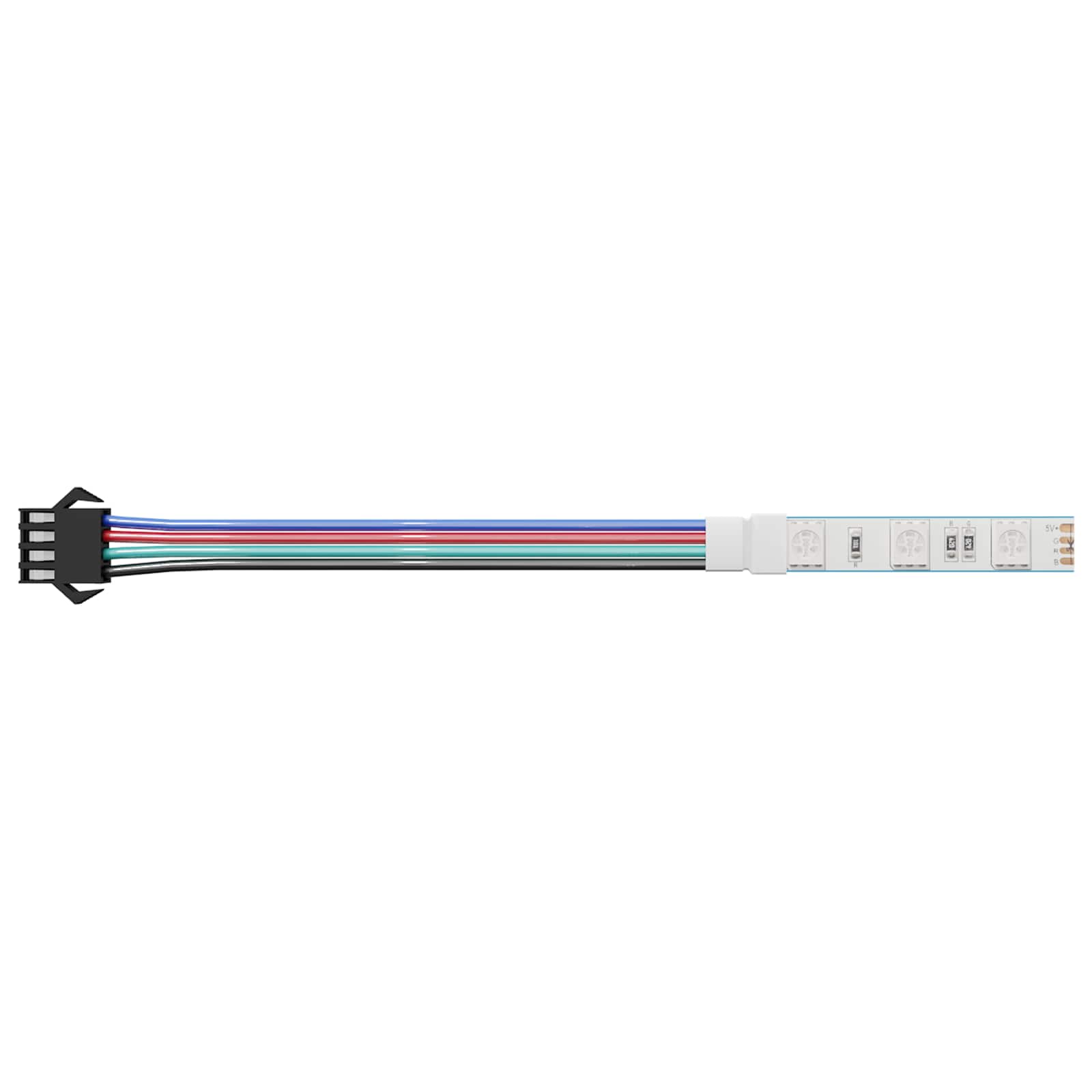 Striscia LED 2 pz Nero e Bianco Rame e plastica