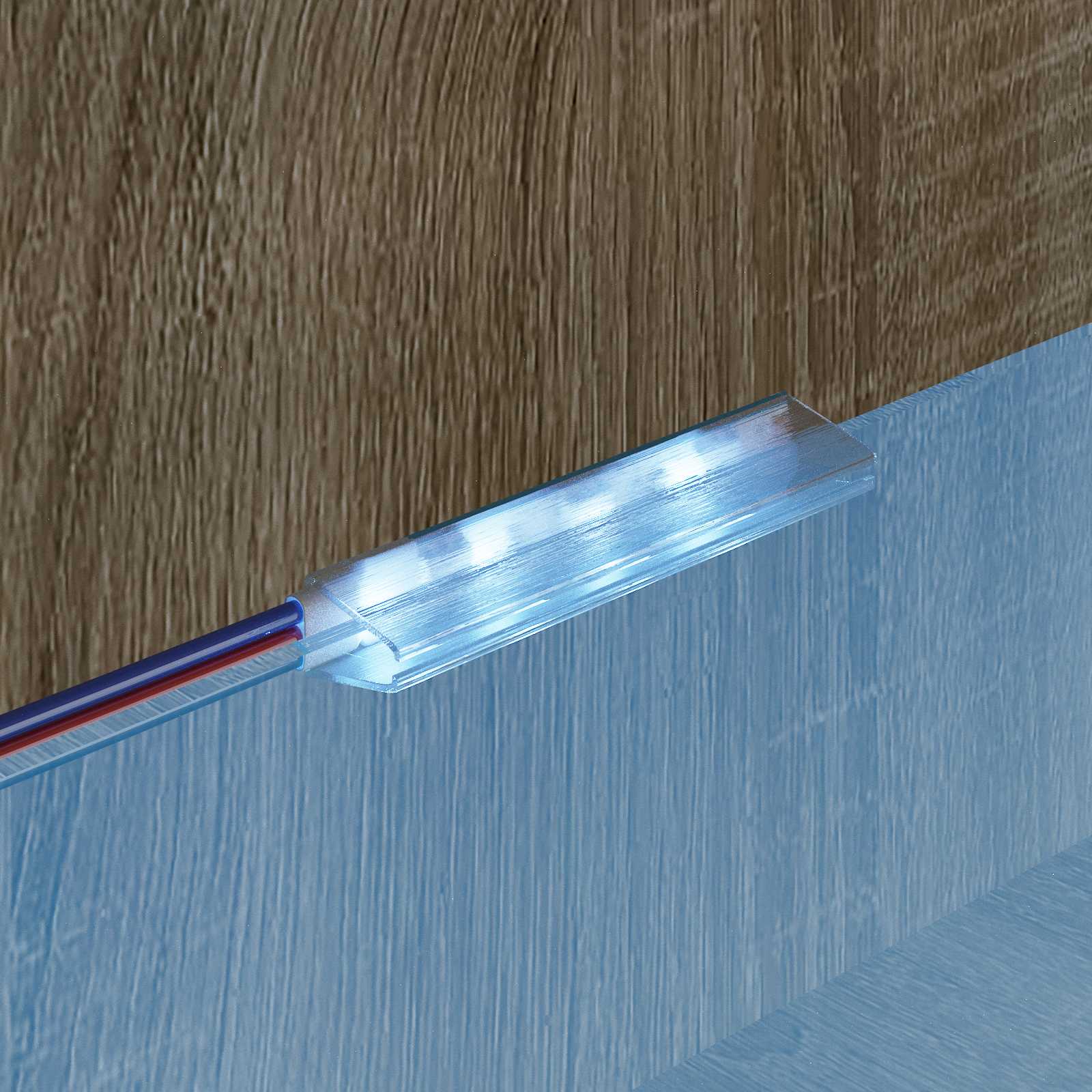Striscia LED 2 pz Nero e Multicolore Rame e plastica