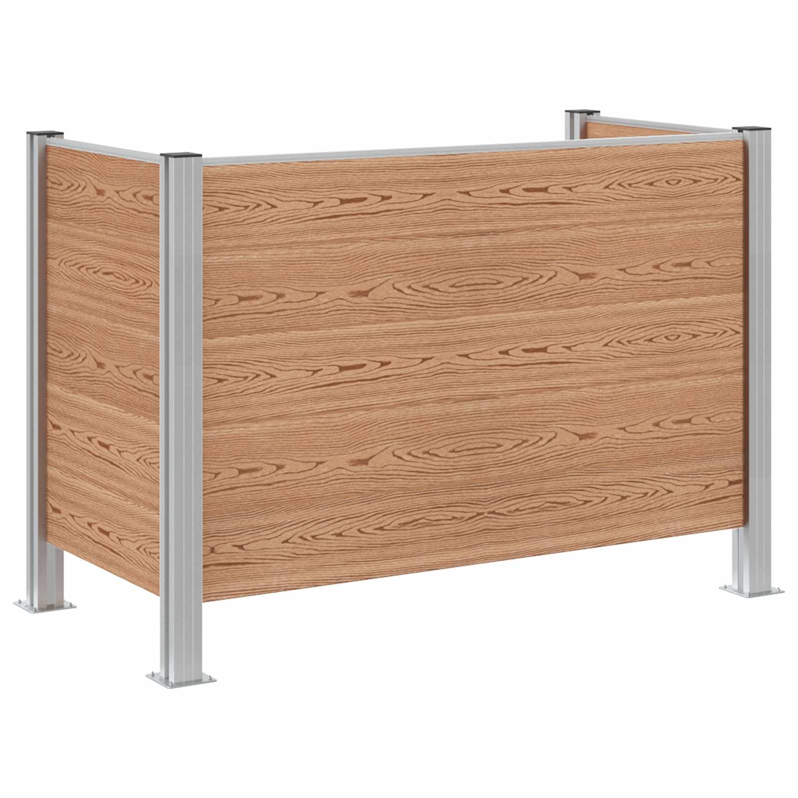 Recinzione Contenitore per Rifiuti Marrone 161 x 85 x 115 cm