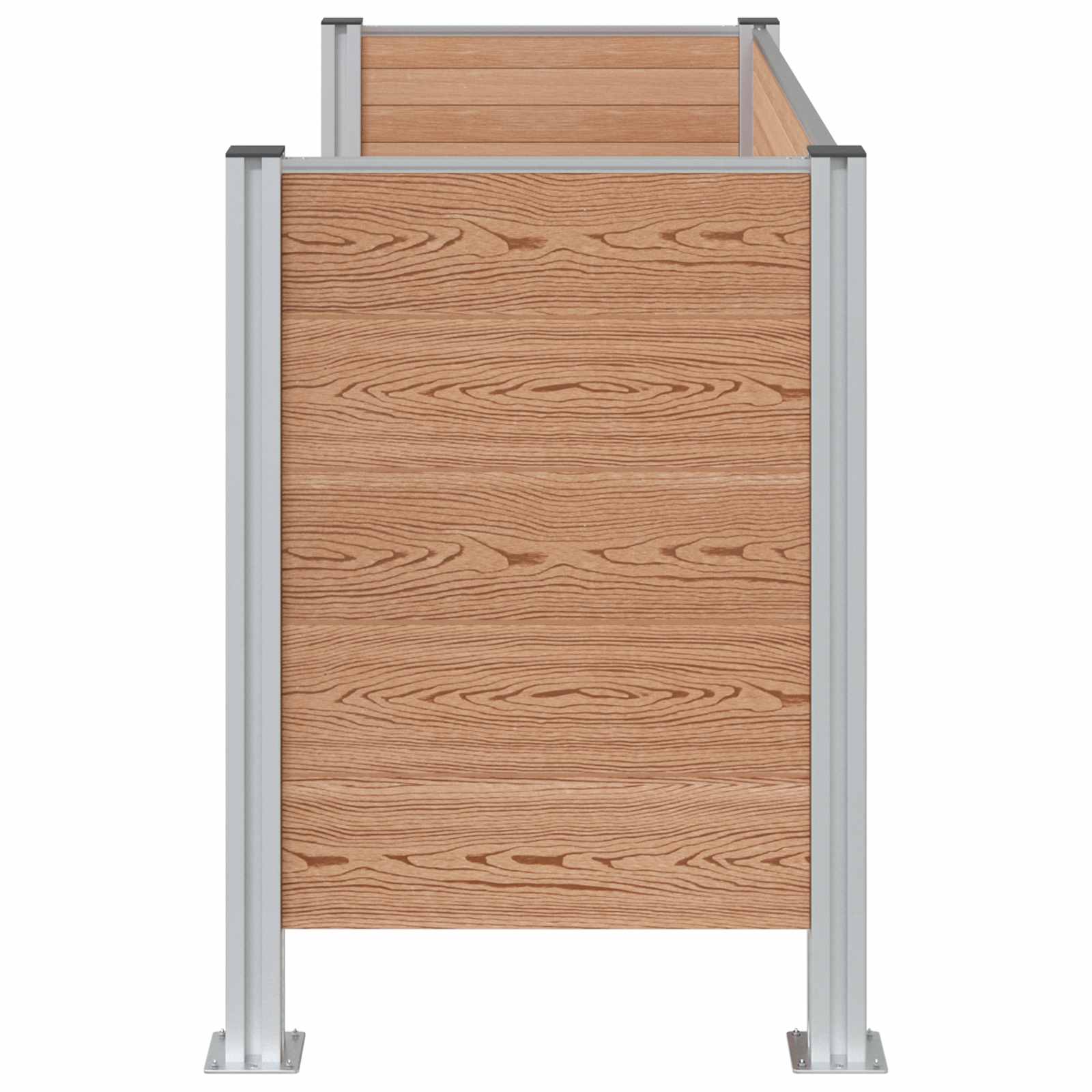 Recinzione Contenitore per Rifiuti Marrone 161 x 85 x 115 cm