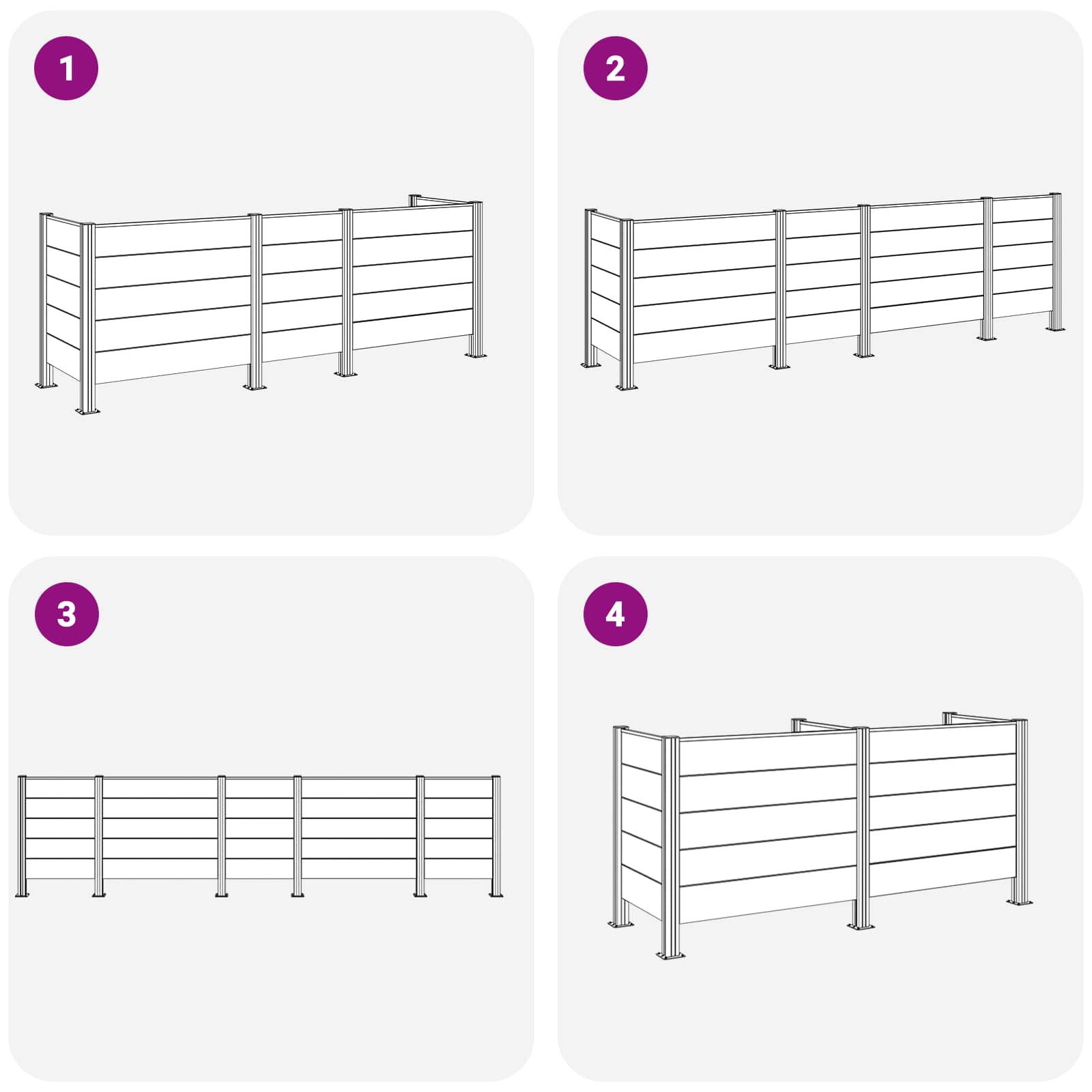 Recinzione Contenitore per Rifiuti Marrone 315 x 85 x 115 cm