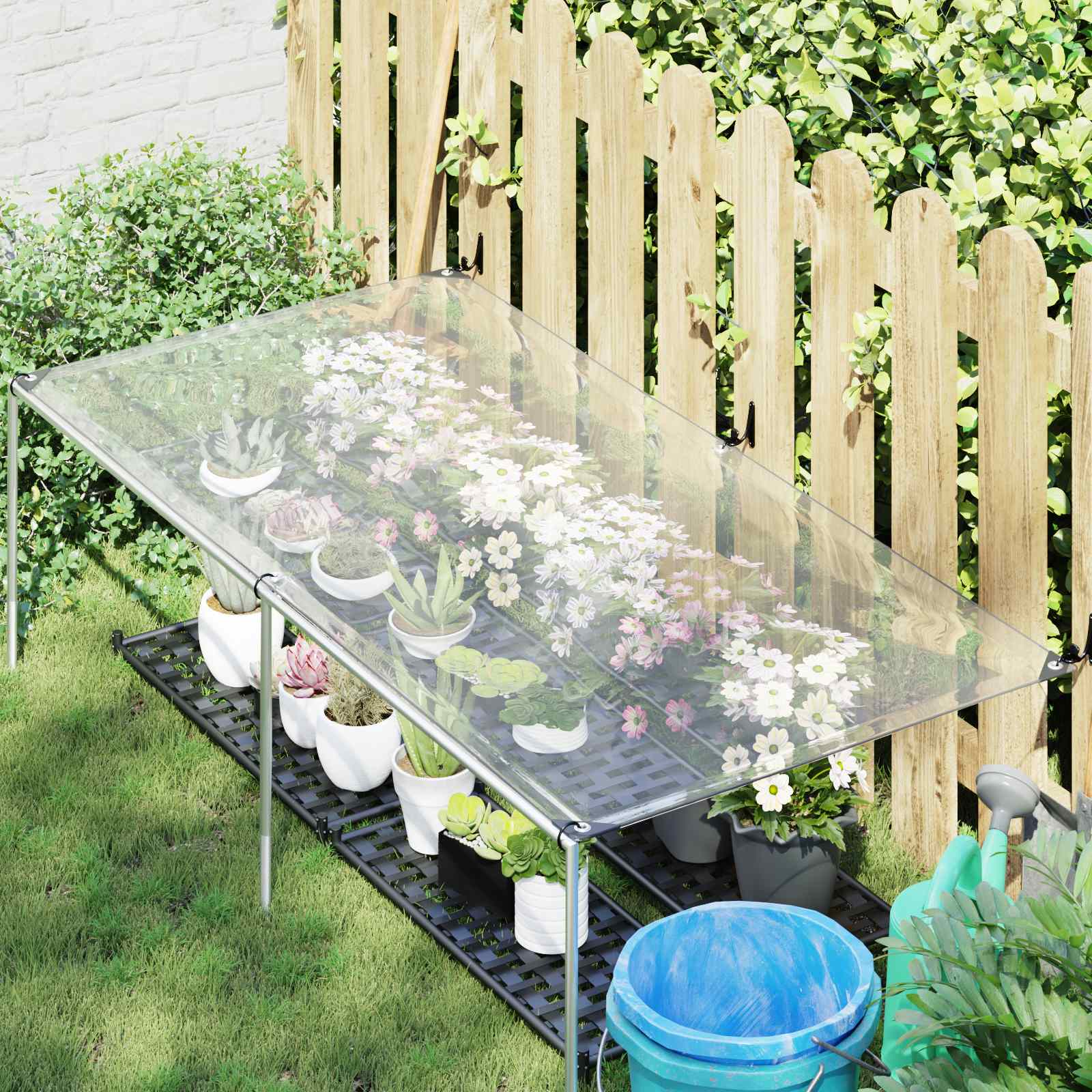 Copertura per Piante Trasparente 1 x 2 m PE