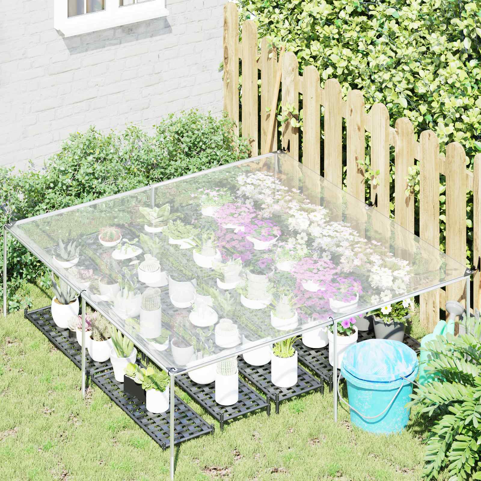 Copertura per Piante Trasparente 2 x 2 m PE