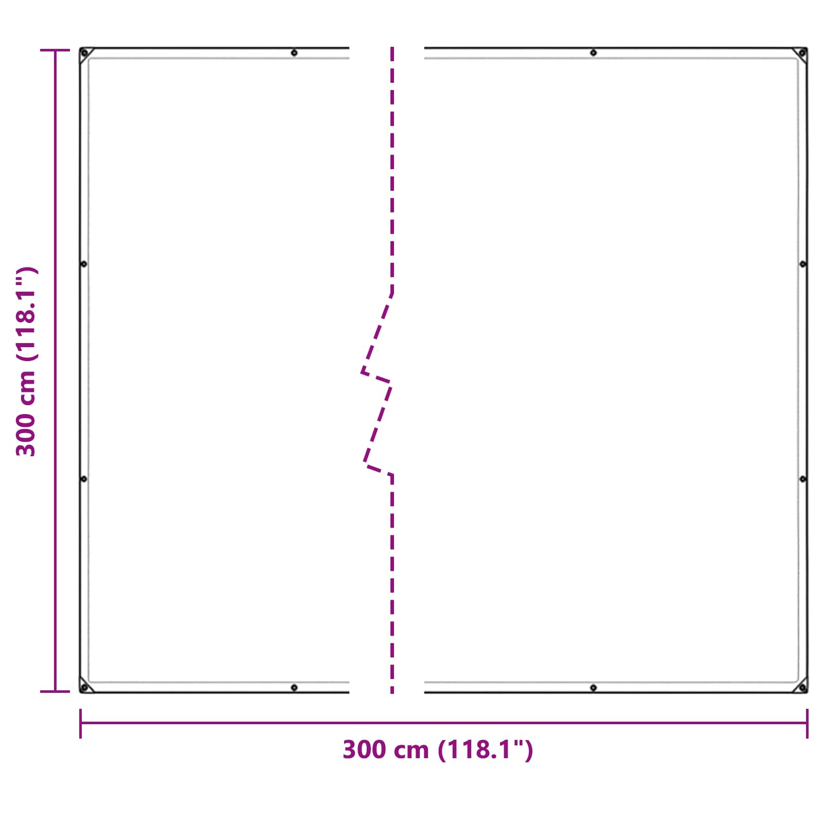 Copertura per Piante Trasparente 3 x 3 m PE