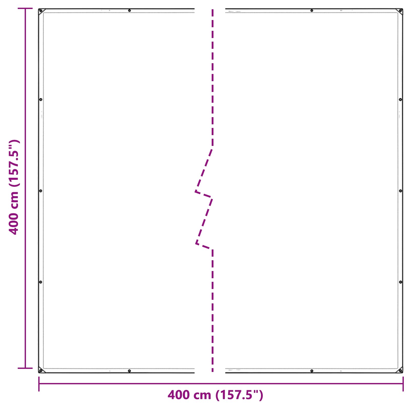 Copertura per Piante Trasparente 4 x 4 m PE