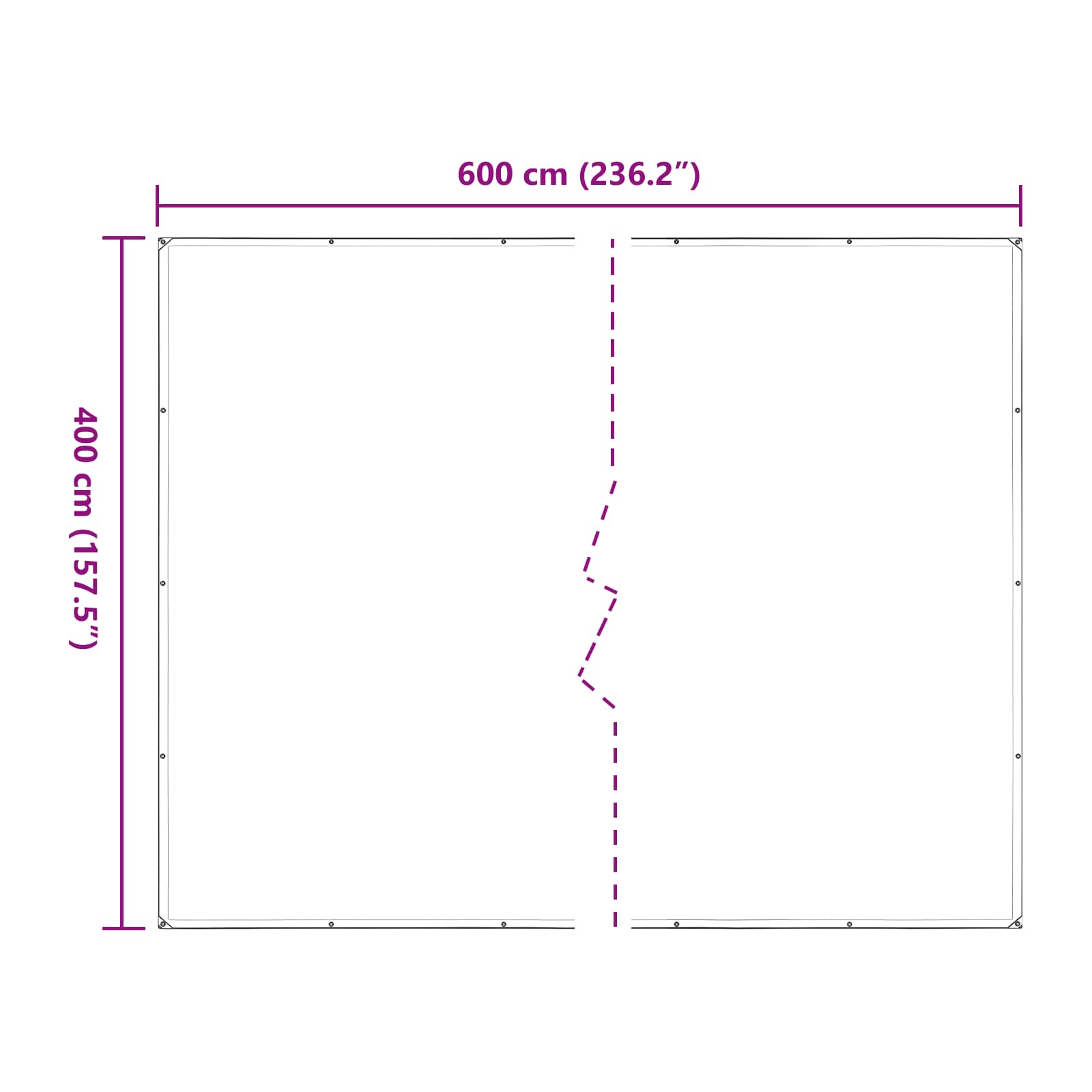 Copertura per Piante Trasparente 4 x 6 m PE