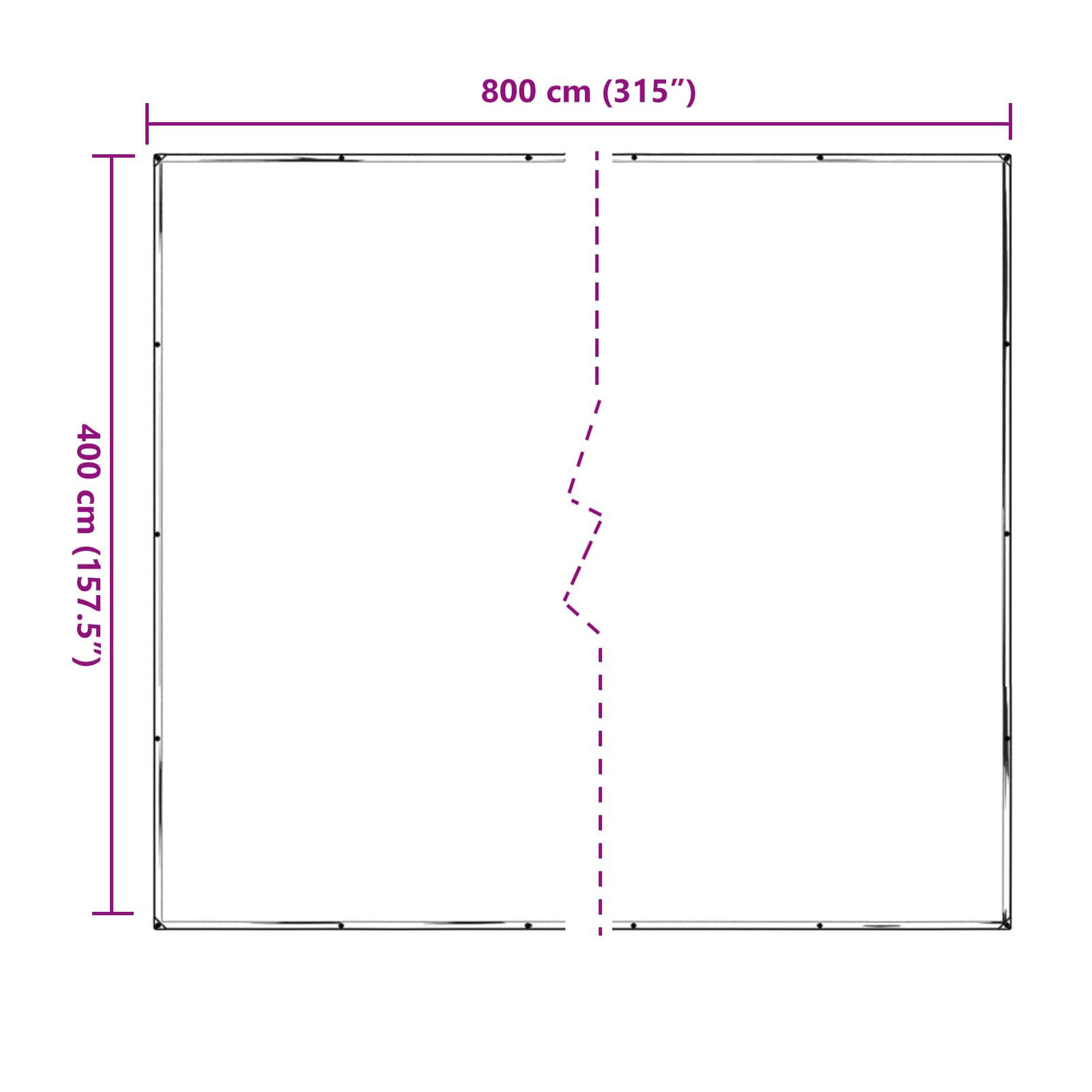 Copertura per Piante Trasparente 4 x 8 m PE