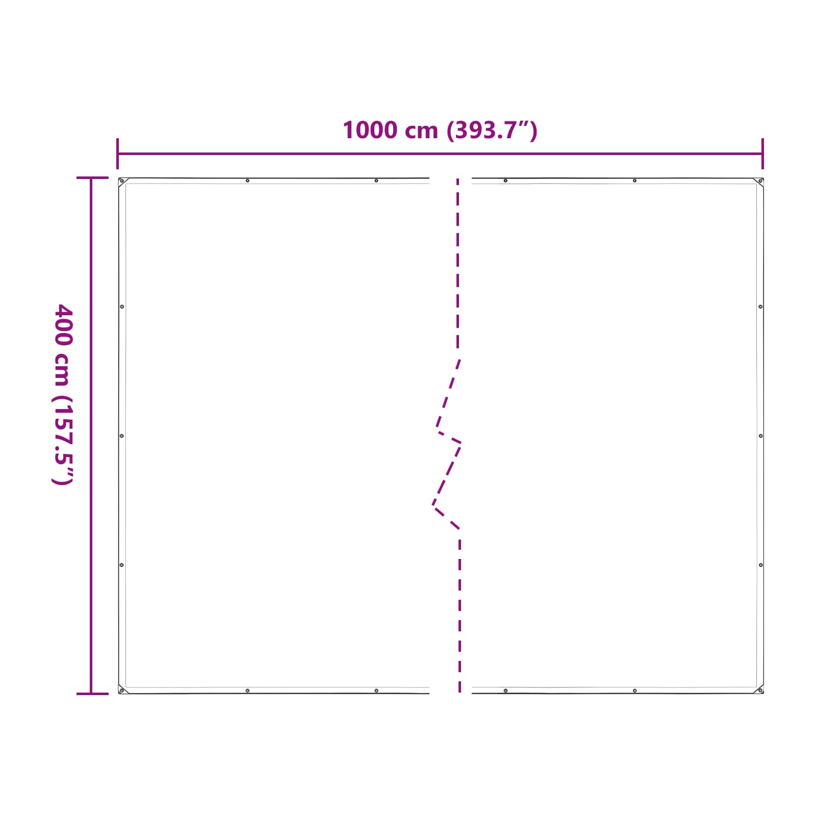 Copertura per Piante Trasparente 4 x 10 m PE