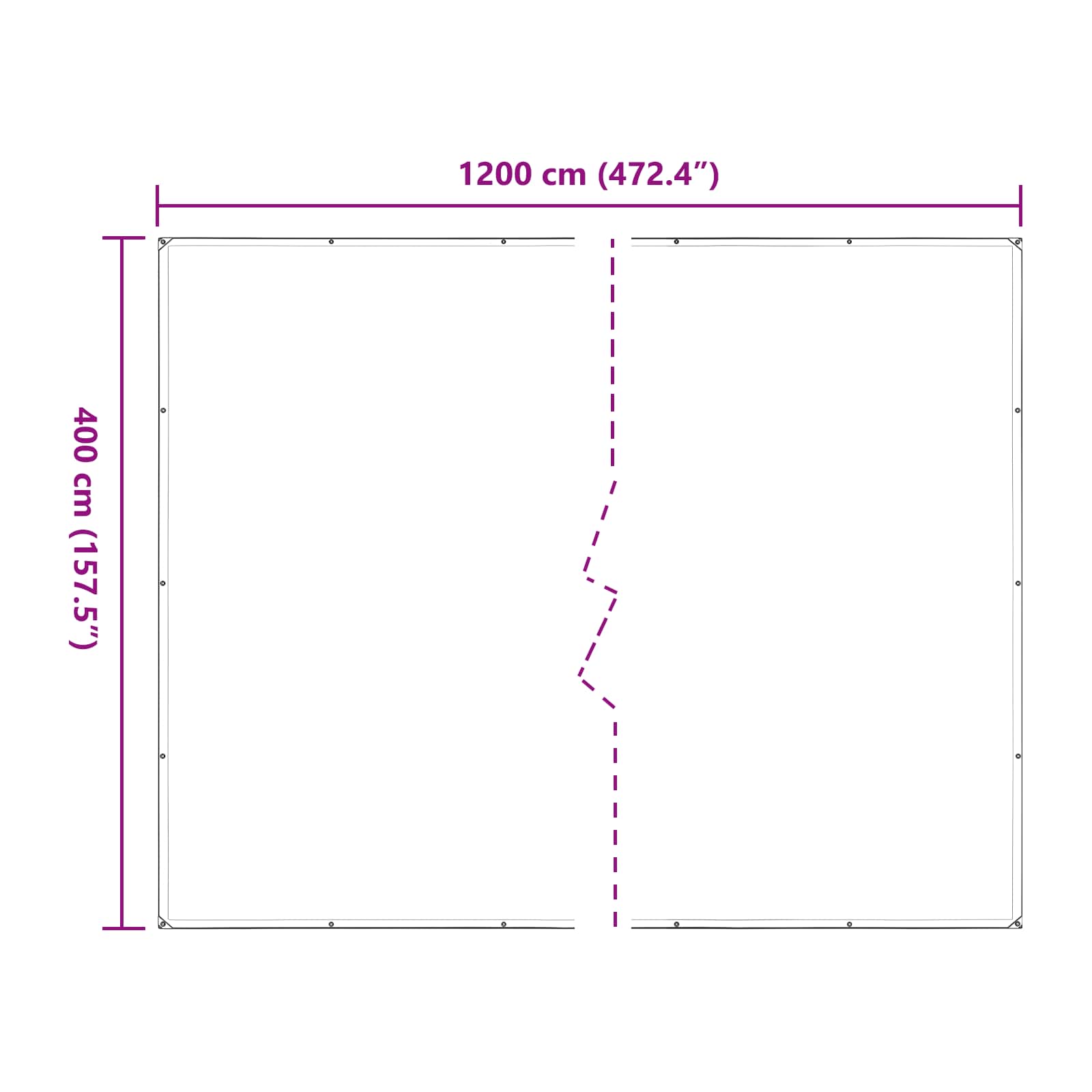 Copertura per Piante Trasparente 4 x 12 m PE