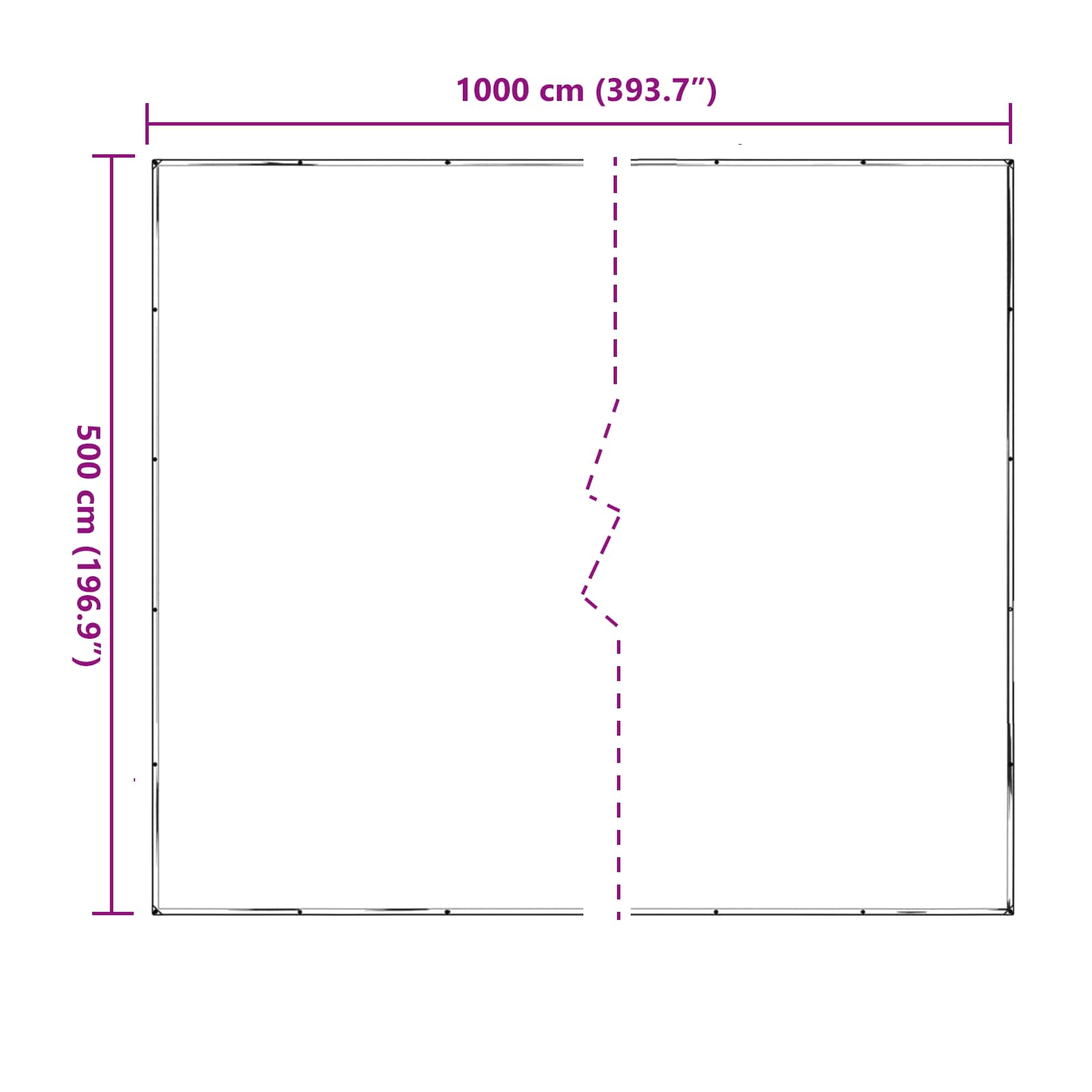 Copertura per Piante Trasparente 5 x 10 m PE