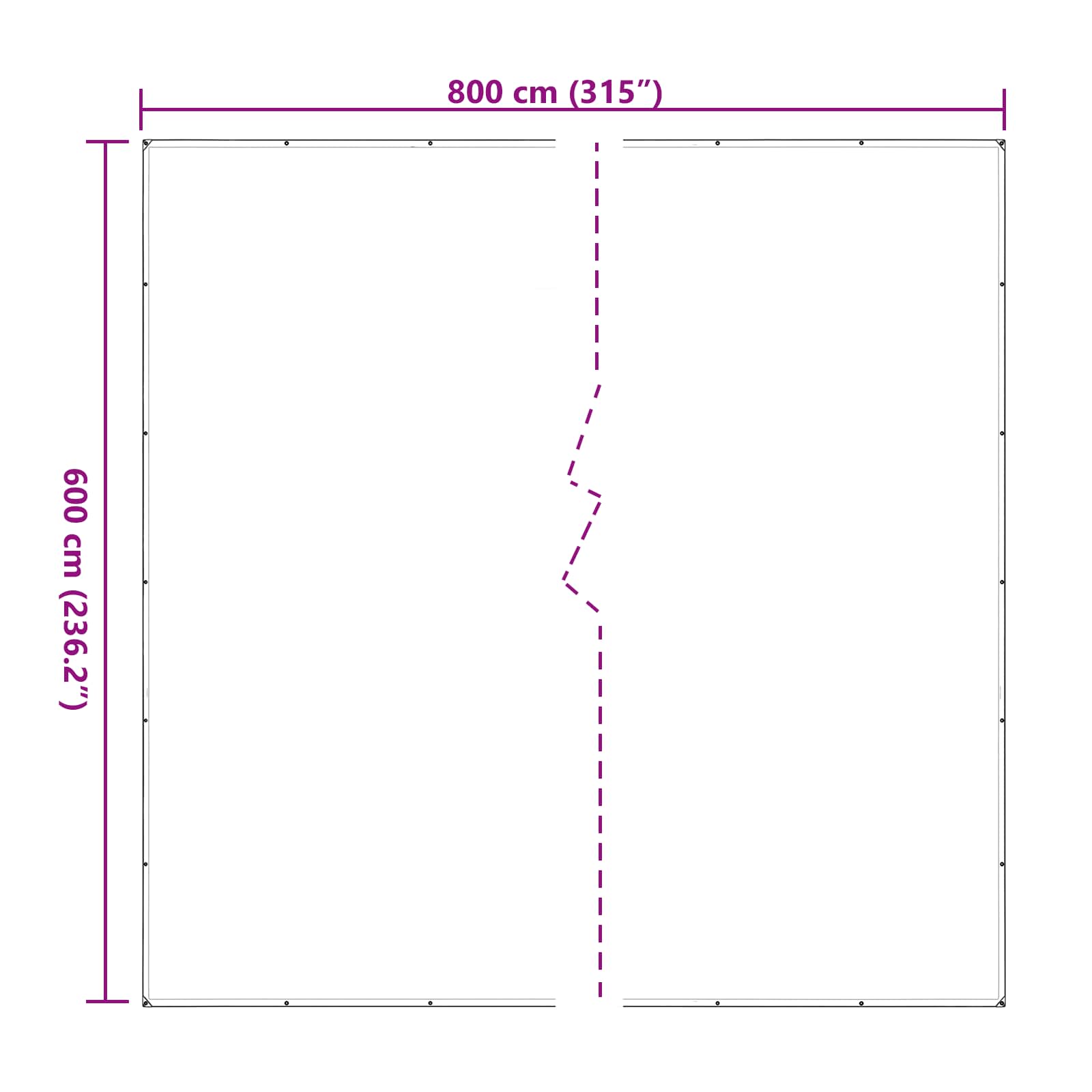 Copertura per Piante Trasparente 6 x 8 m PE