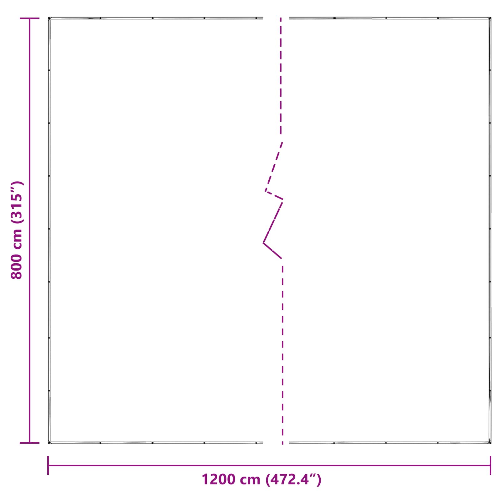 Copertura per Piante Trasparente 8 x 12 m PE