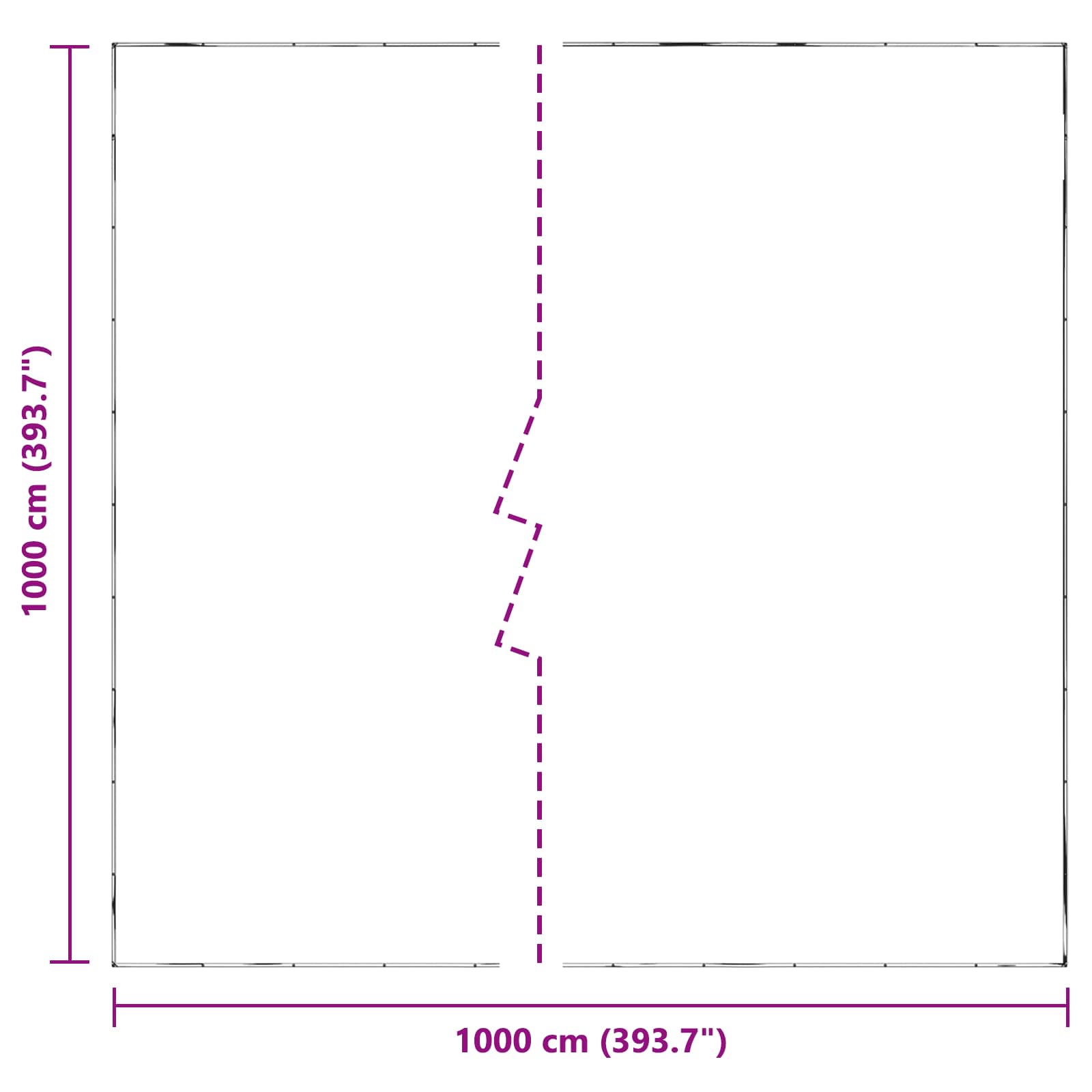 Copertura per Piante Trasparente 10 x 10 m PE