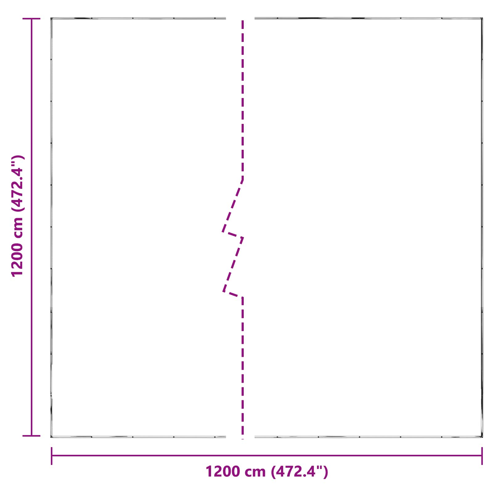 Copertura per Piante 12 x 12 m PE Trasparente