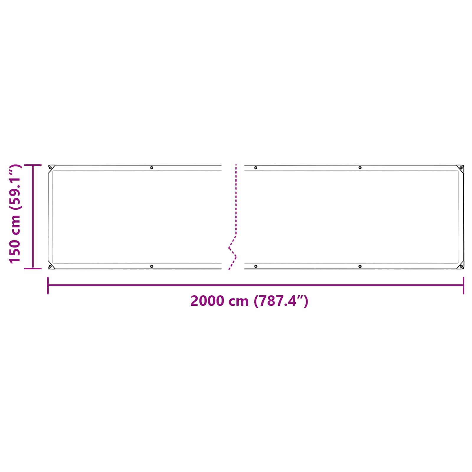 Copertura per Piante Trasparente 20 x 1,5 m PE