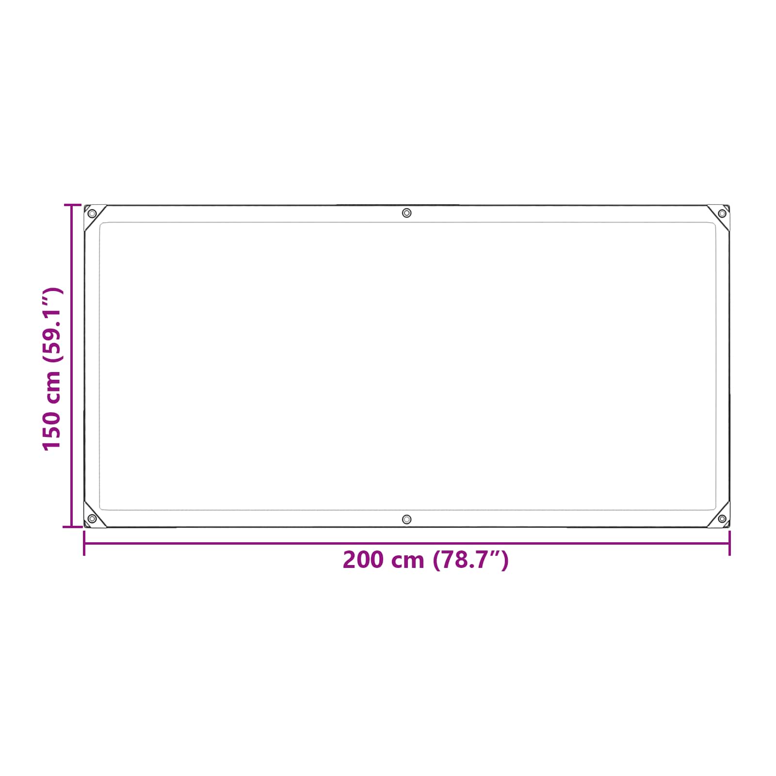 Copertura per Piante Trasparente 2 x 1,5 m PE