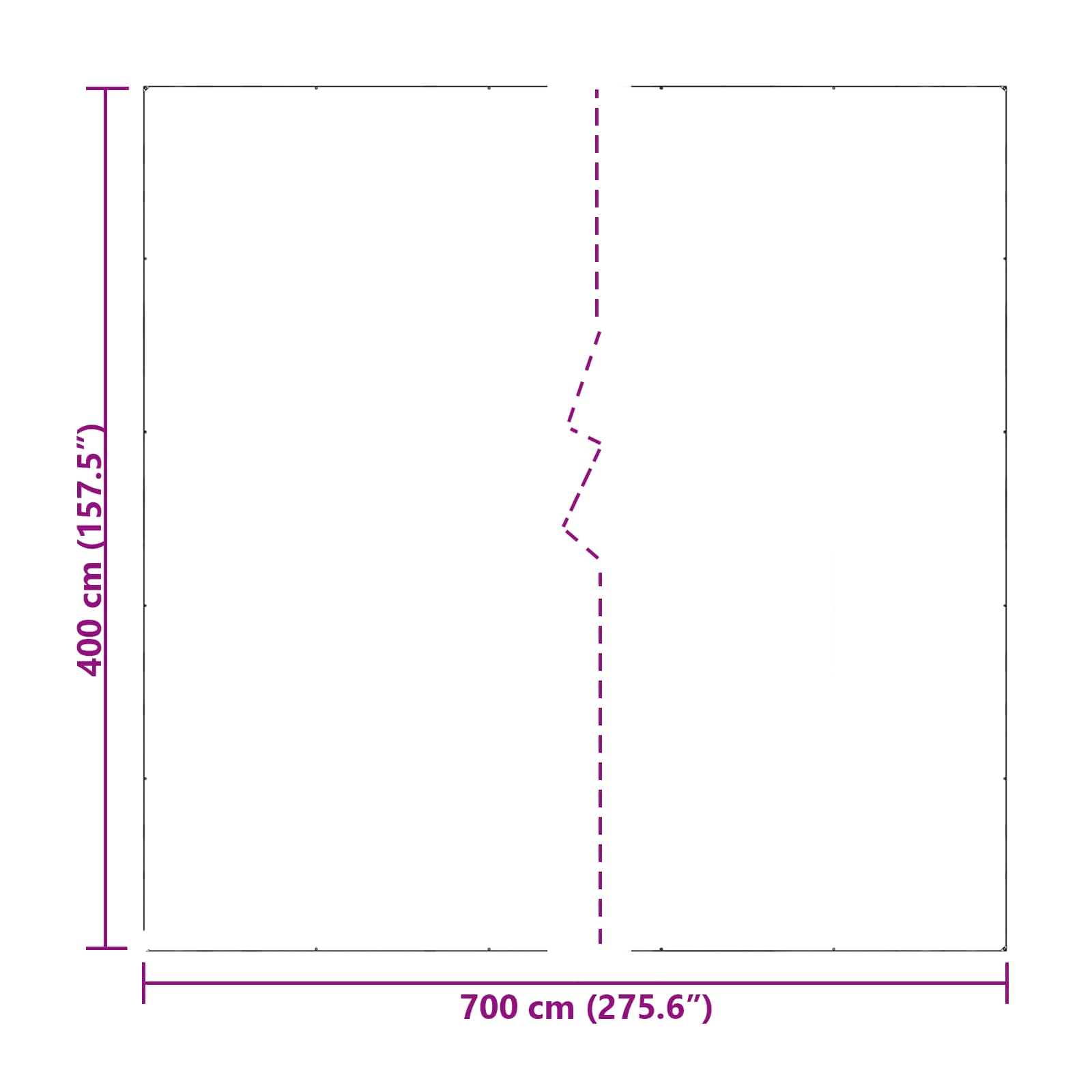 Copertura per Piante Trasparente 7 x 4 m PE