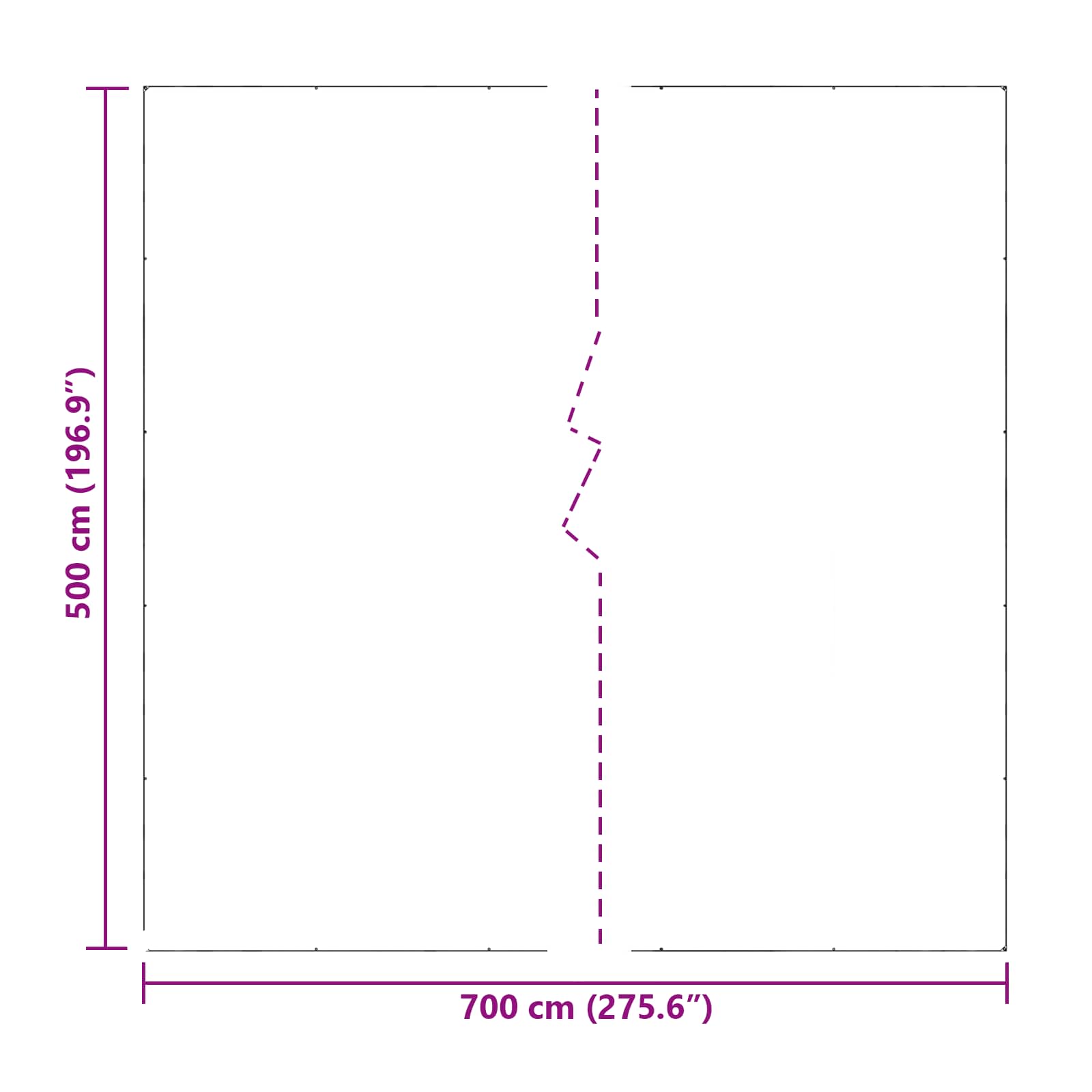 Copertura per Piante Trasparente 7 x 5 m PE